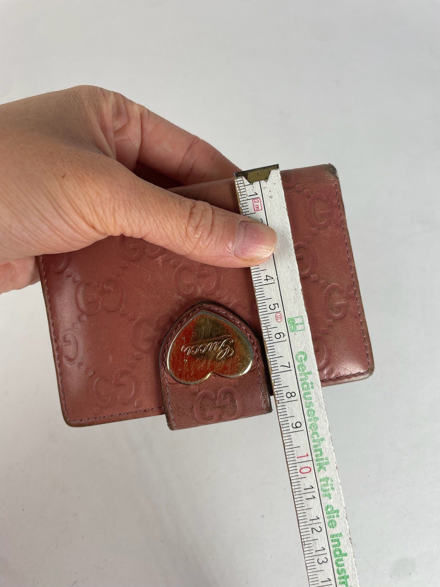 Gucci Vintage Monogram Leather Card Holder Pink Size ONE SIZE - 8 Thumbnail
