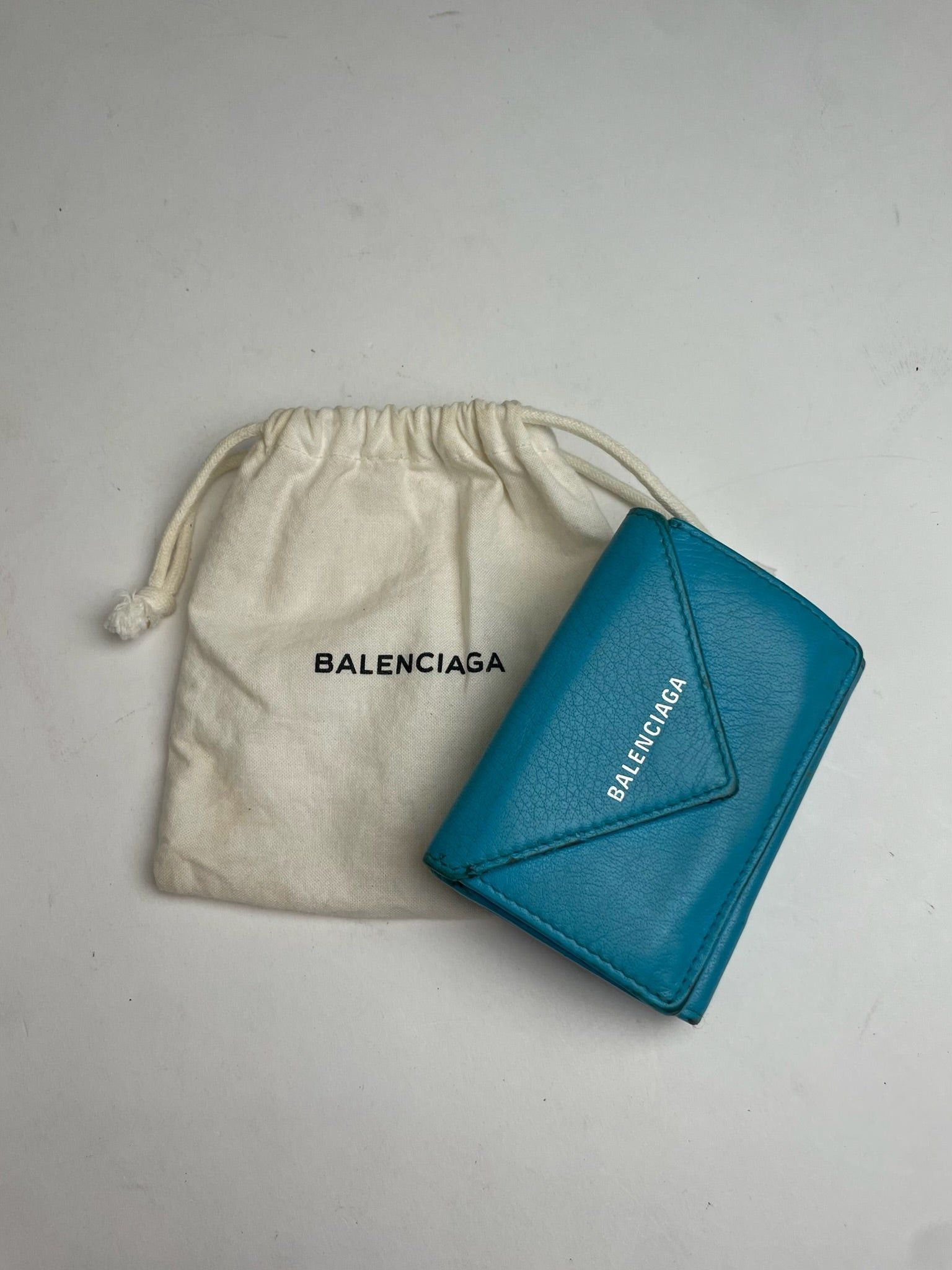 Balenciaga Vintage Leather Card Holder Blue Size ONE SIZE - 8 Thumbnail