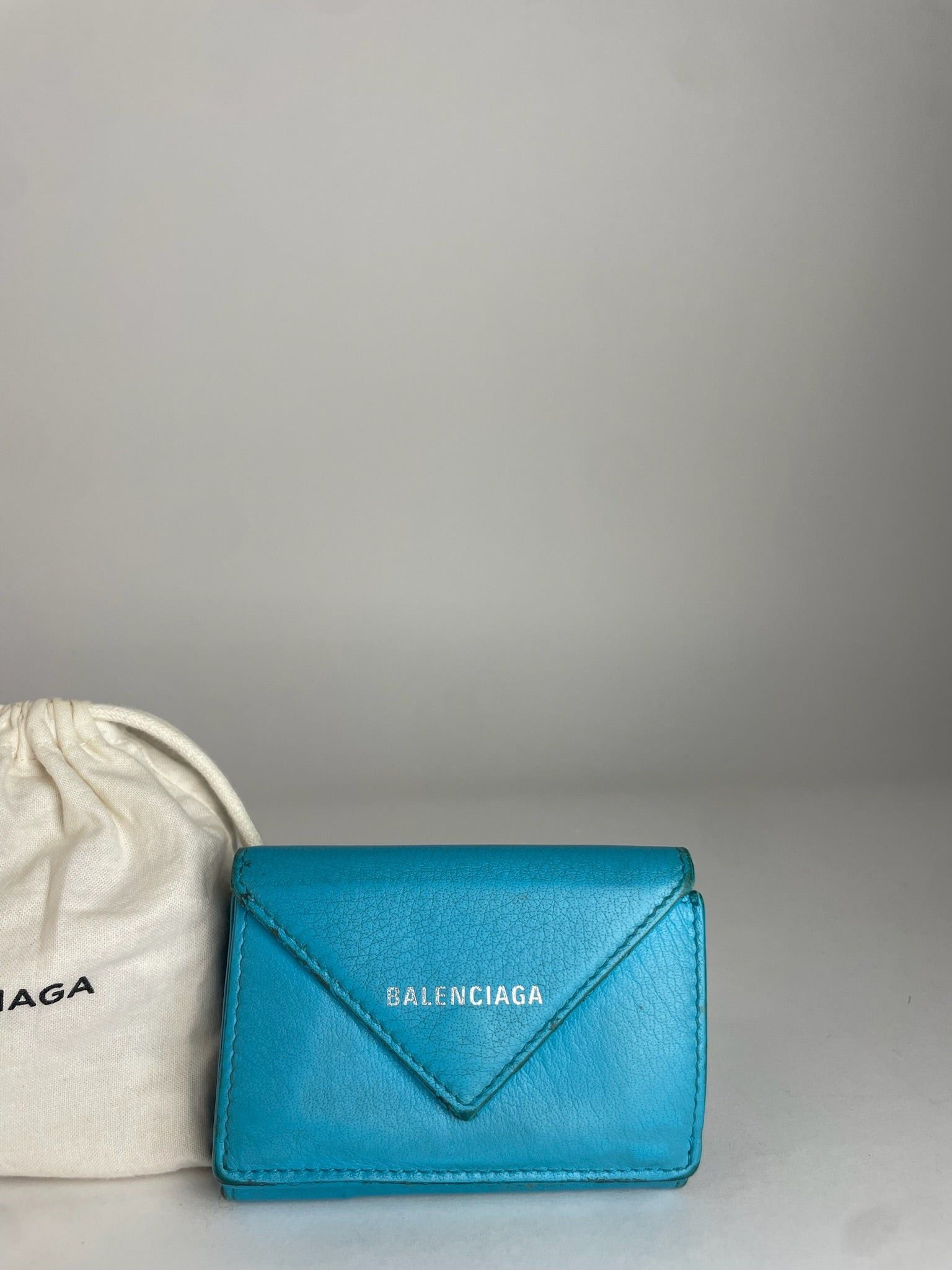Balenciaga Vintage Leather Card Holder Blue Size ONE SIZE - 5 Thumbnail