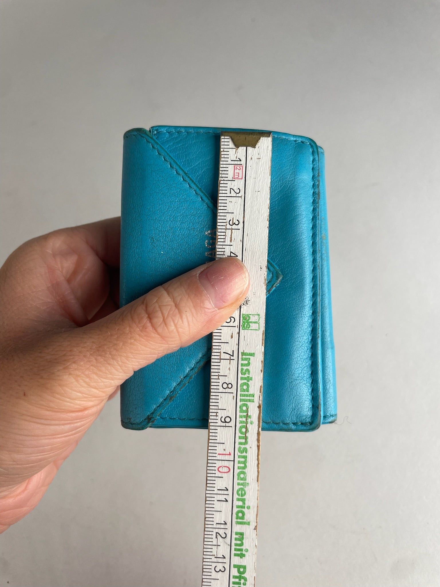 Balenciaga Vintage Leather Card Holder Blue Size ONE SIZE - 9 Thumbnail