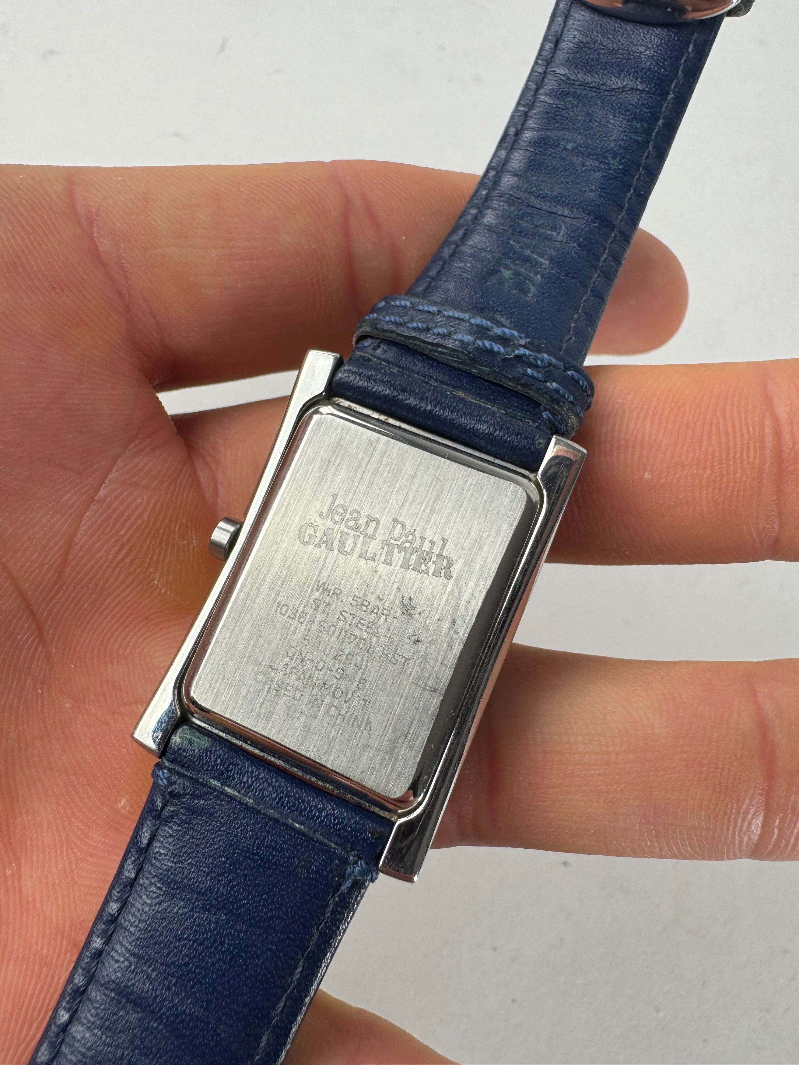 Jean Paul Gaultier Vintage Quartz Watch Navy silver Size ONE SIZE - 4 Thumbnail