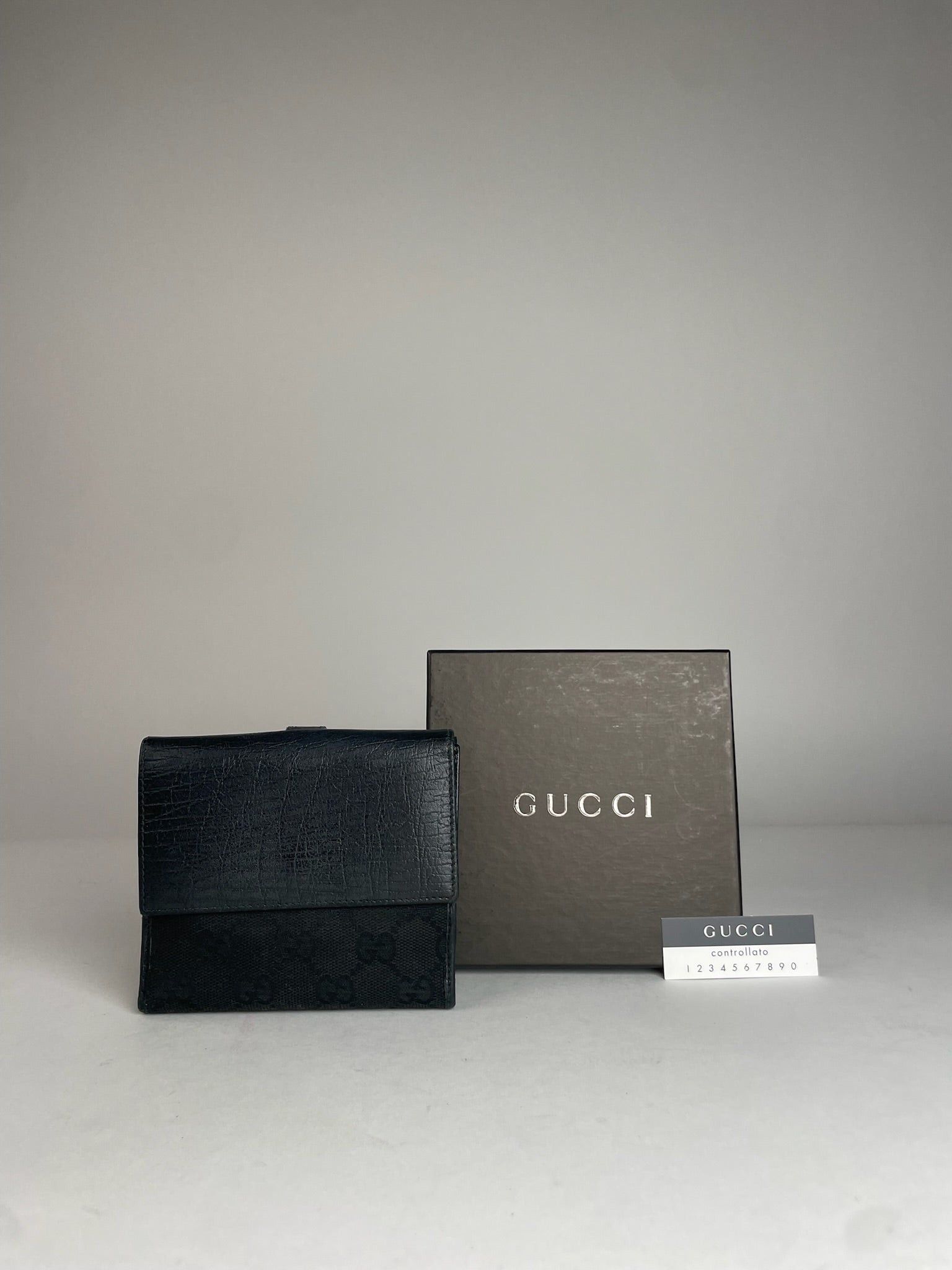 Gucci Vintage Jackie Monogram Wallet Black Size ONE SIZE - 2 Thumbnail