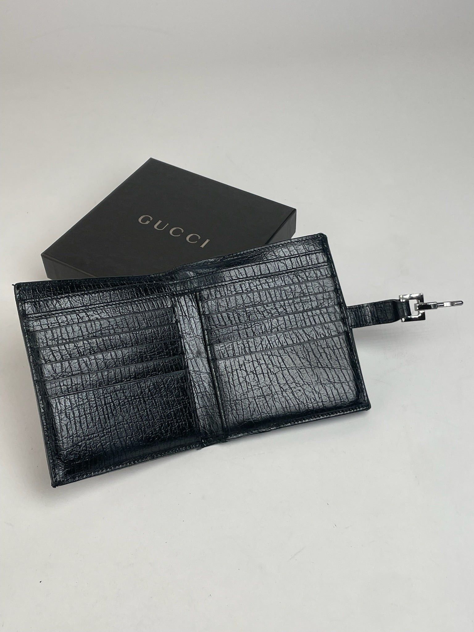 Gucci Vintage Jackie Monogram Wallet Black Size ONE SIZE - 4 Thumbnail
