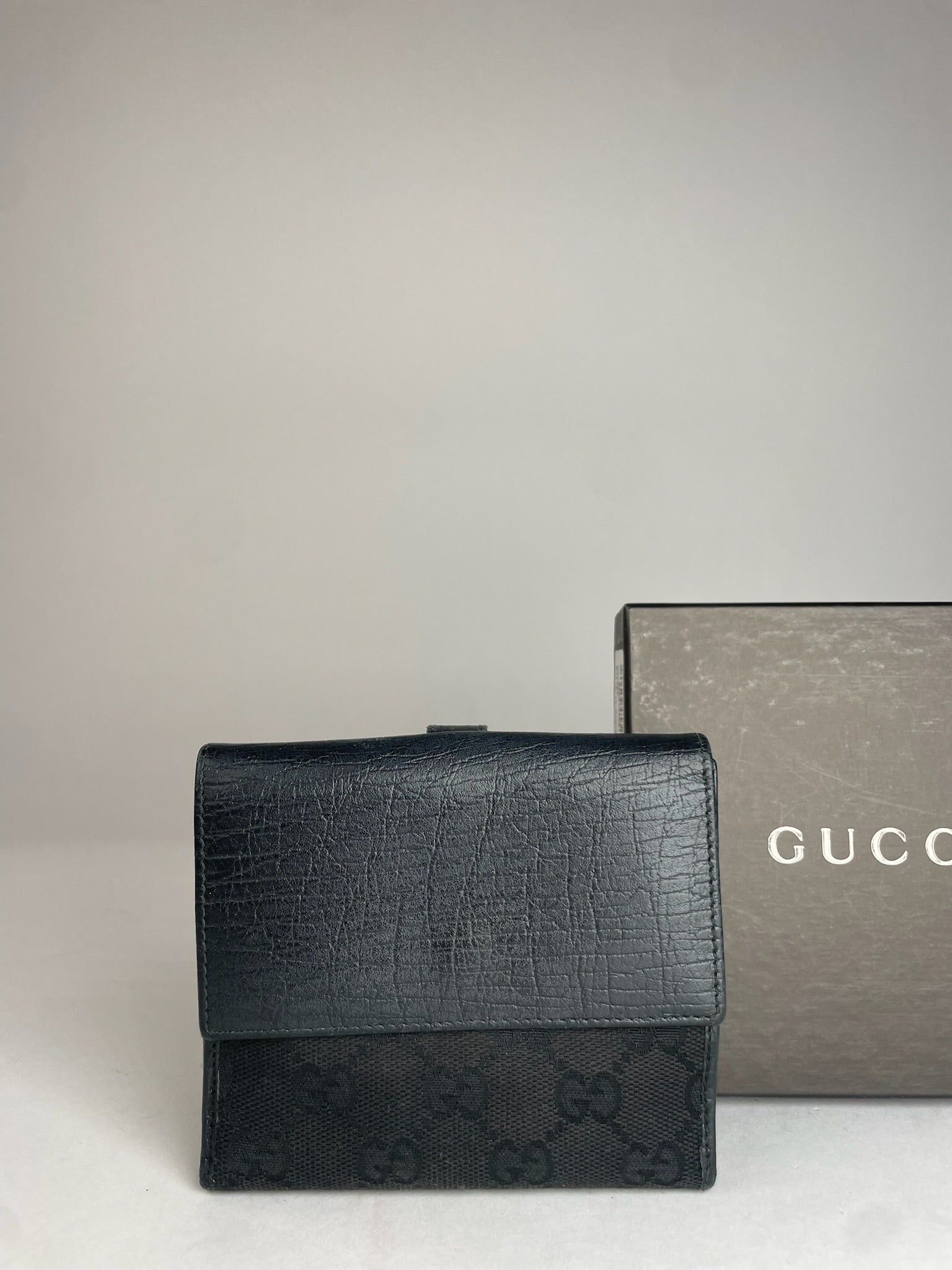 Gucci Vintage Jackie Monogram Wallet Black Size ONE SIZE - 6 Thumbnail