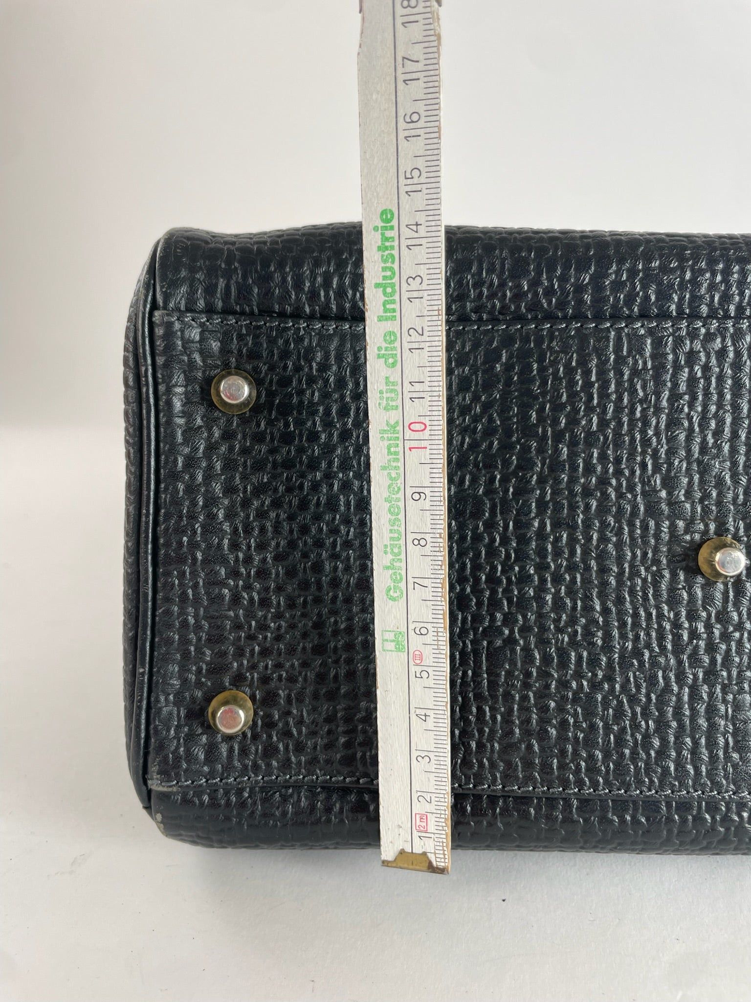 Courreges Vintage Leather Handbag Black Size ONE SIZE - 13 Thumbnail