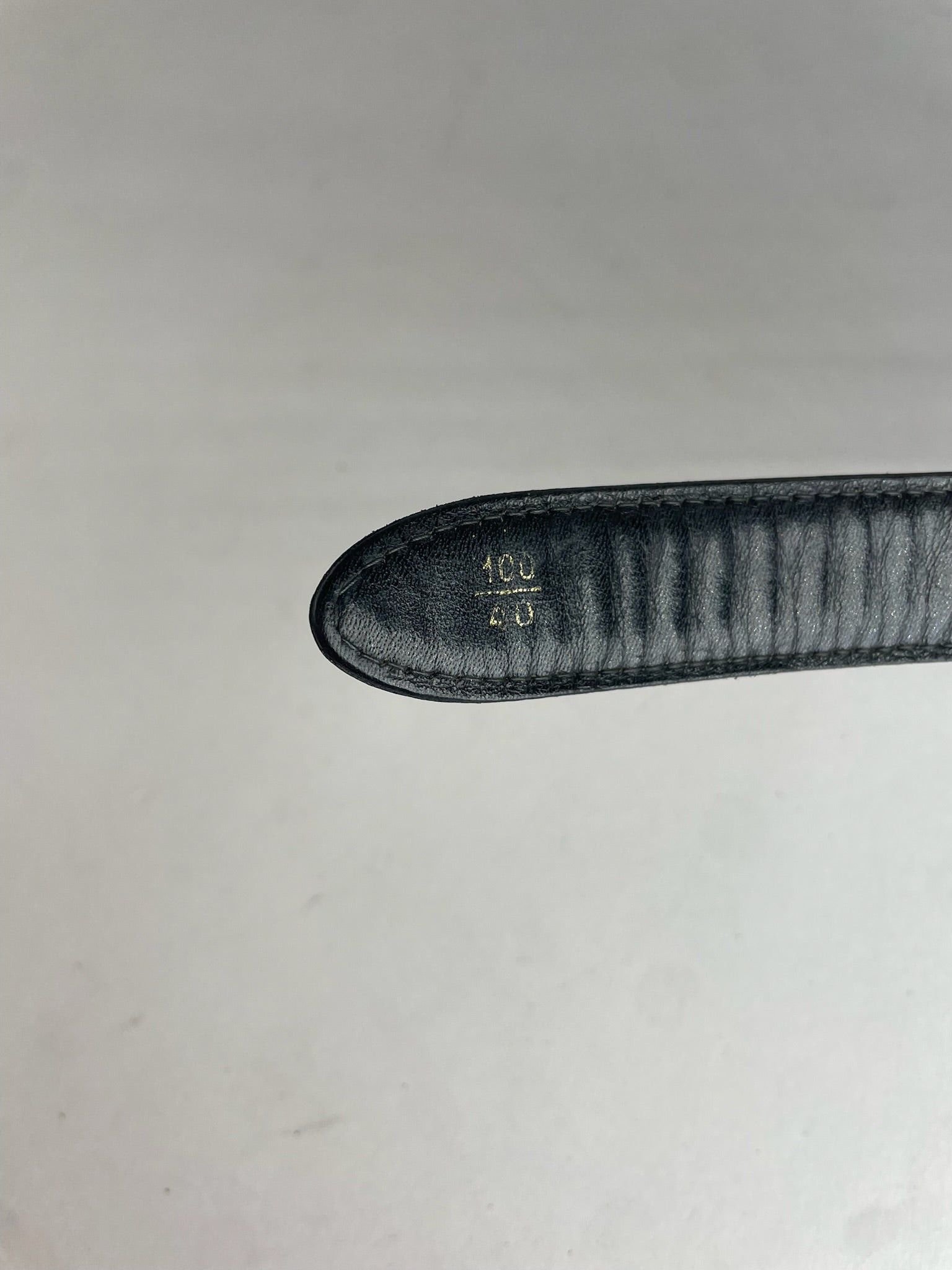 Gucci Vintage GG Leather Belt black Size ONE SIZE - 3 Thumbnail