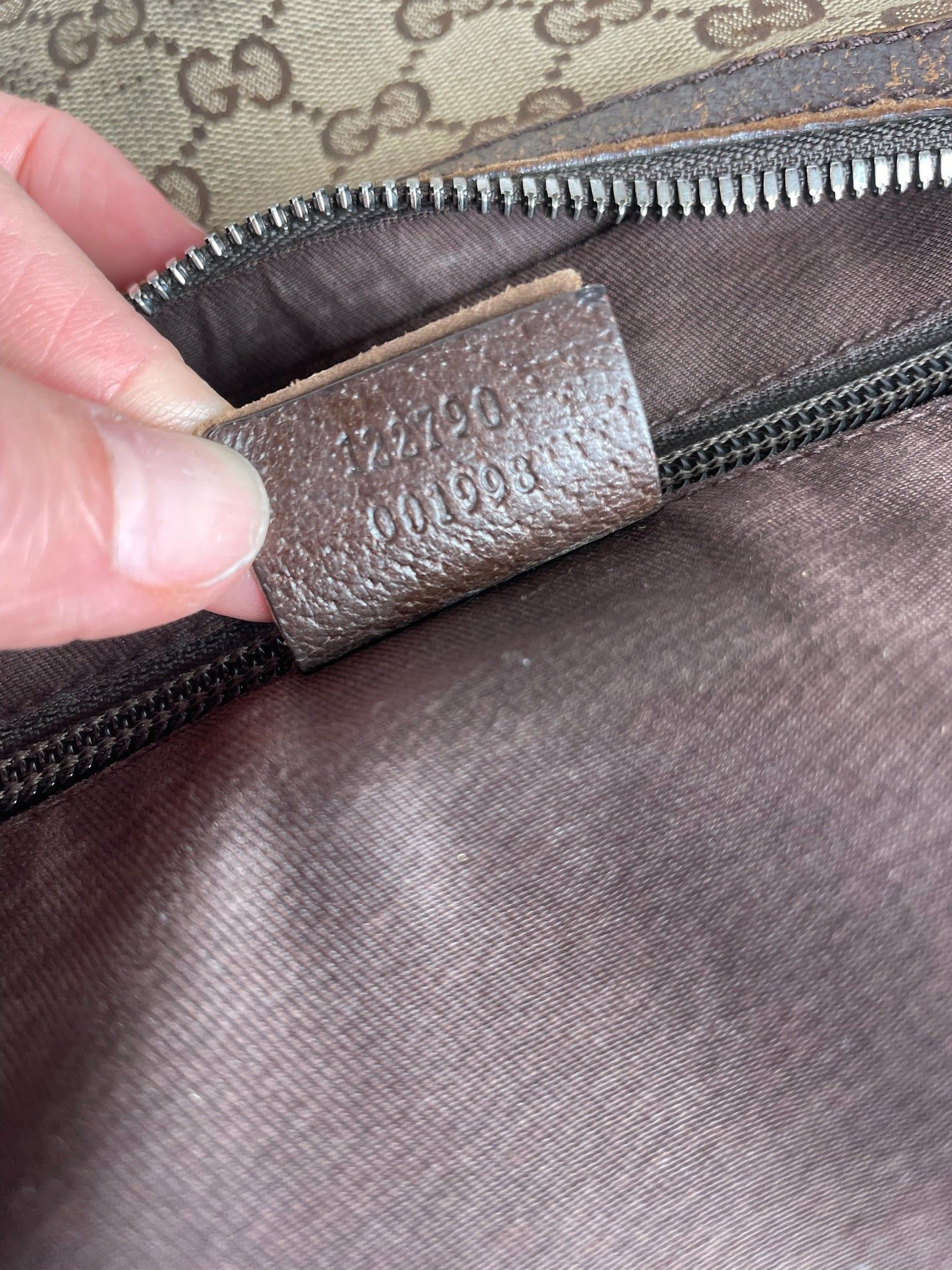 Gucci Vintage Croissant Multiway Monogram Bag beige brown Size ONE SIZE - 4 Thumbnail