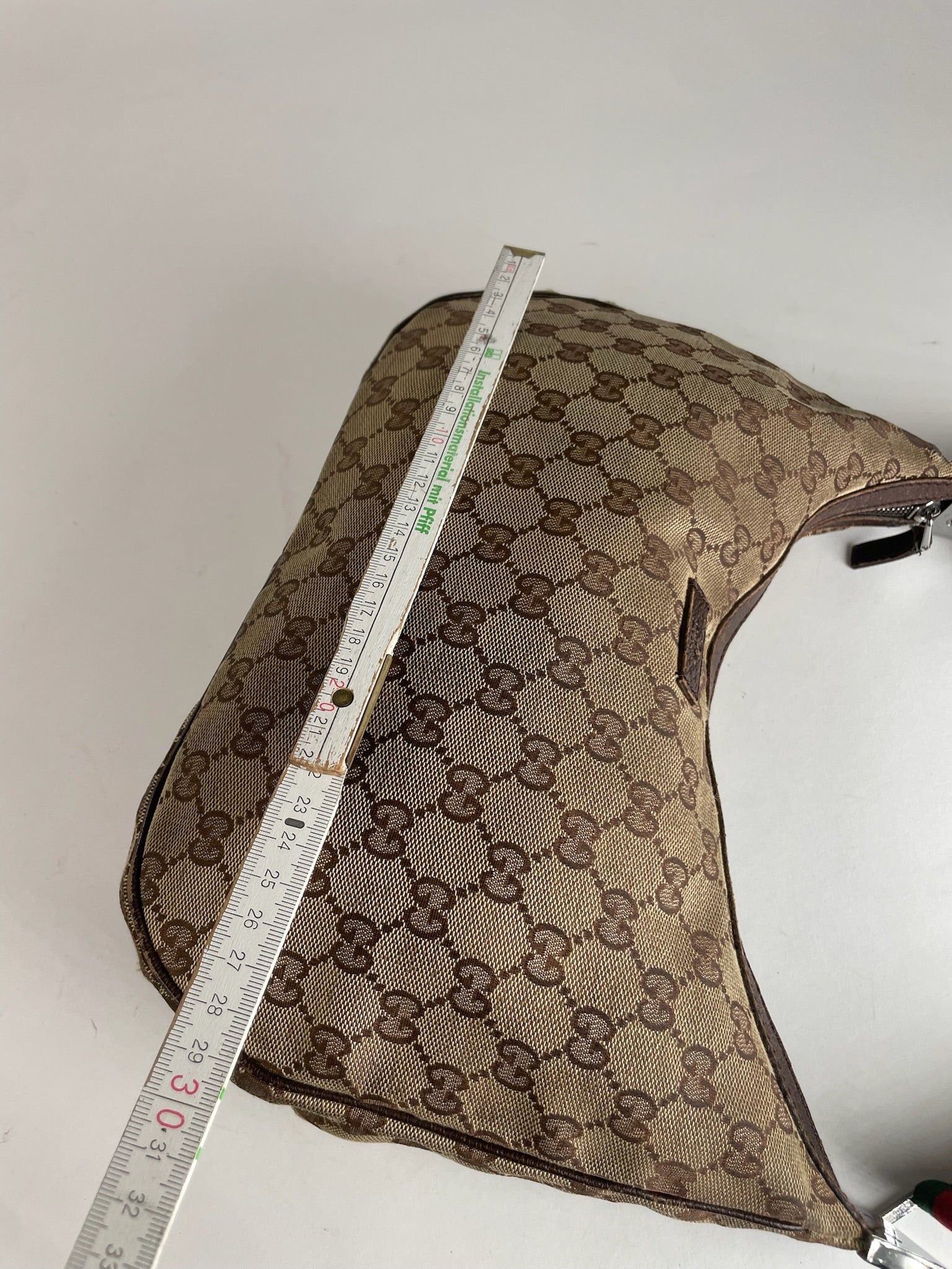 Gucci Vintage Croissant Multiway Monogram Bag beige brown Size ONE SIZE - 14 Thumbnail