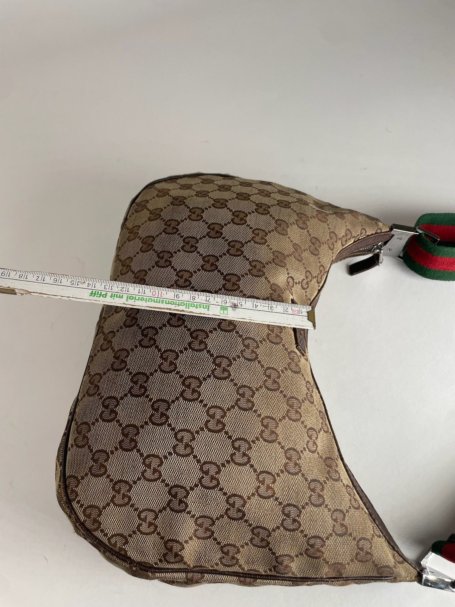 Gucci Vintage Croissant Multiway Monogram Bag beige brown Size ONE SIZE - 13 Thumbnail