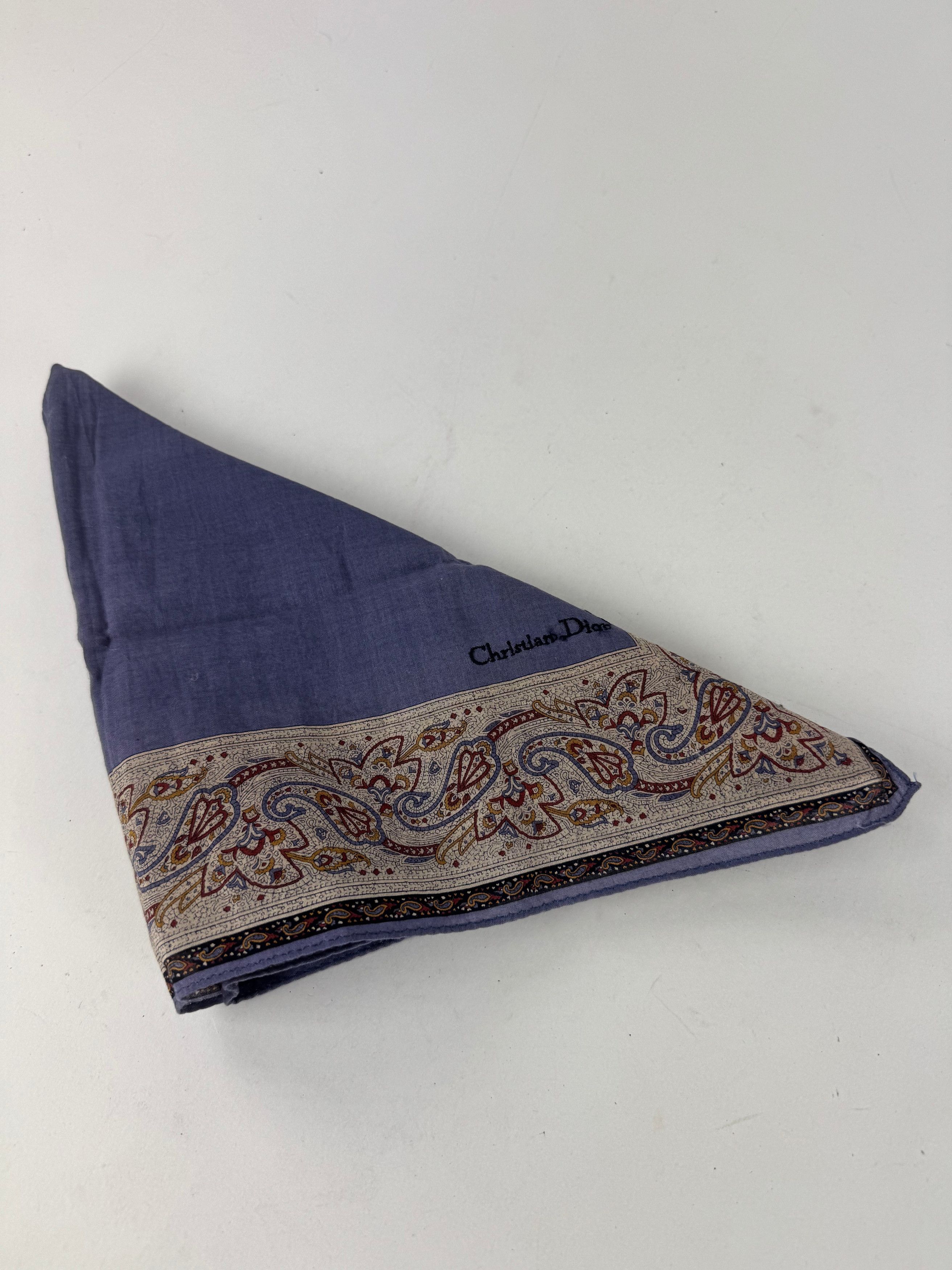 Dior Vintage Scarf Purple Brown Size ONE SIZE - 8 Thumbnail