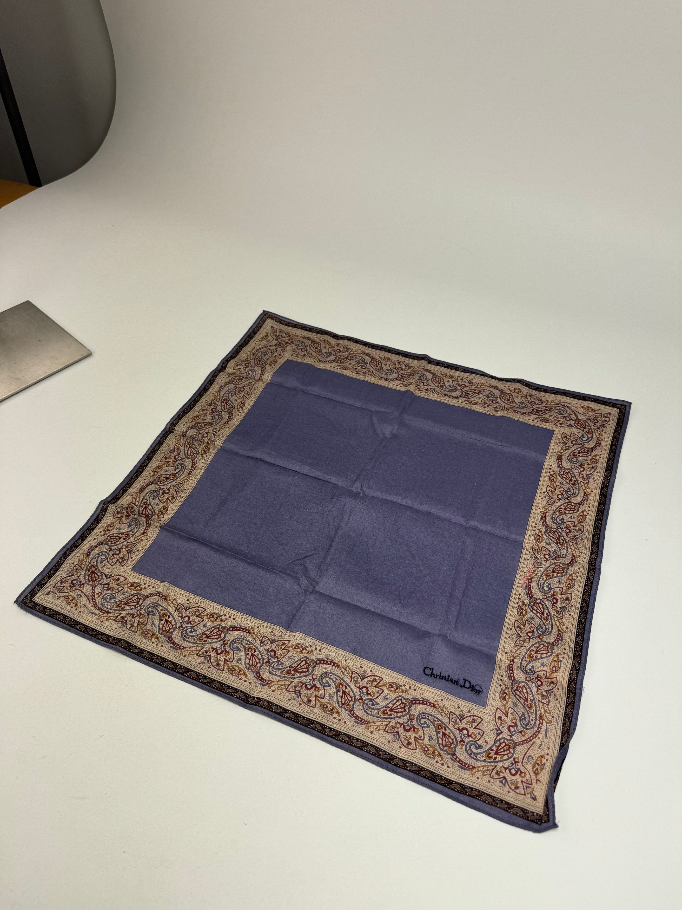 Dior Vintage Scarf Purple Brown Size ONE SIZE - 4 Thumbnail