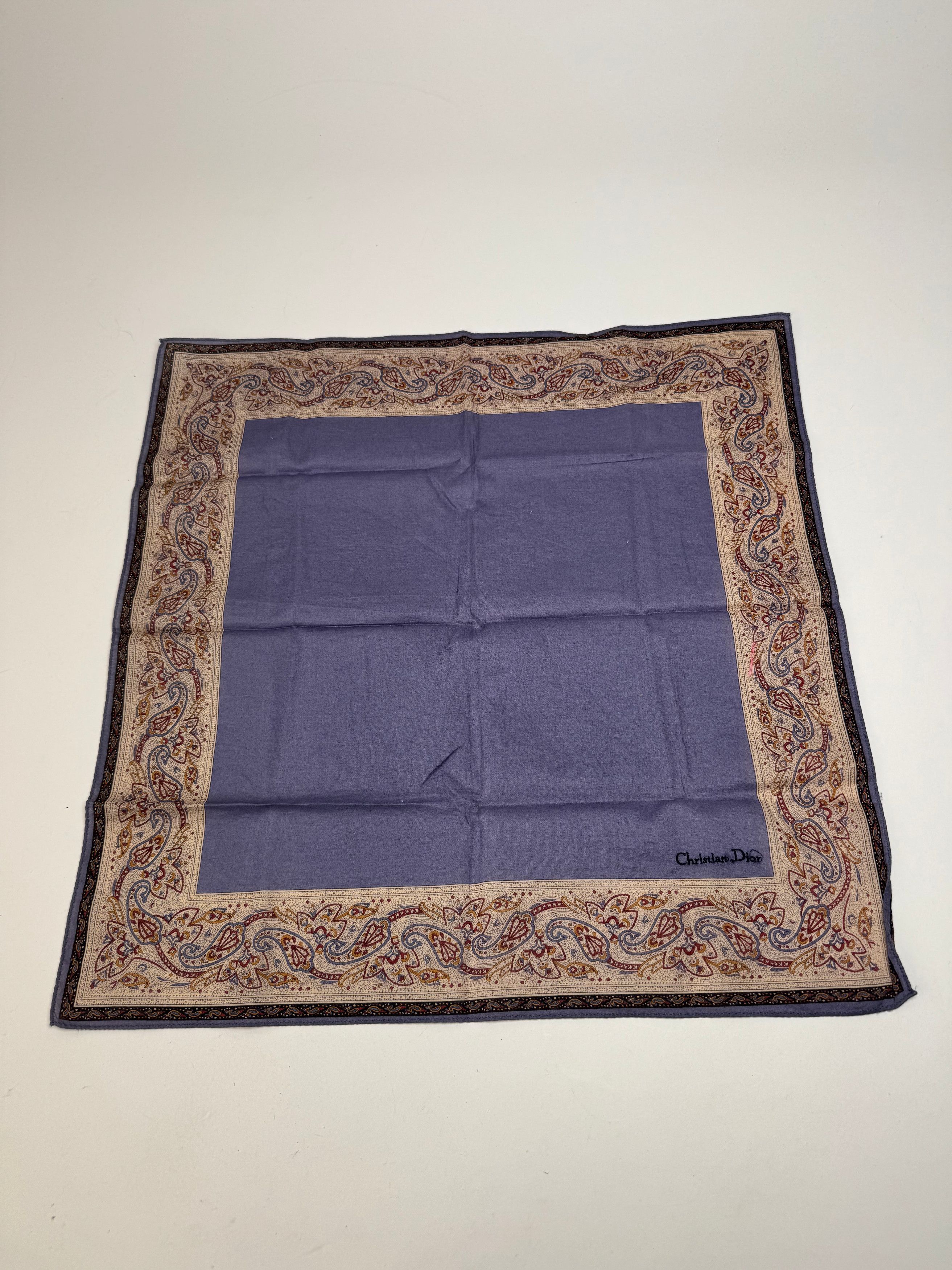 Dior Vintage Scarf Purple Brown Size ONE SIZE - 5 Thumbnail