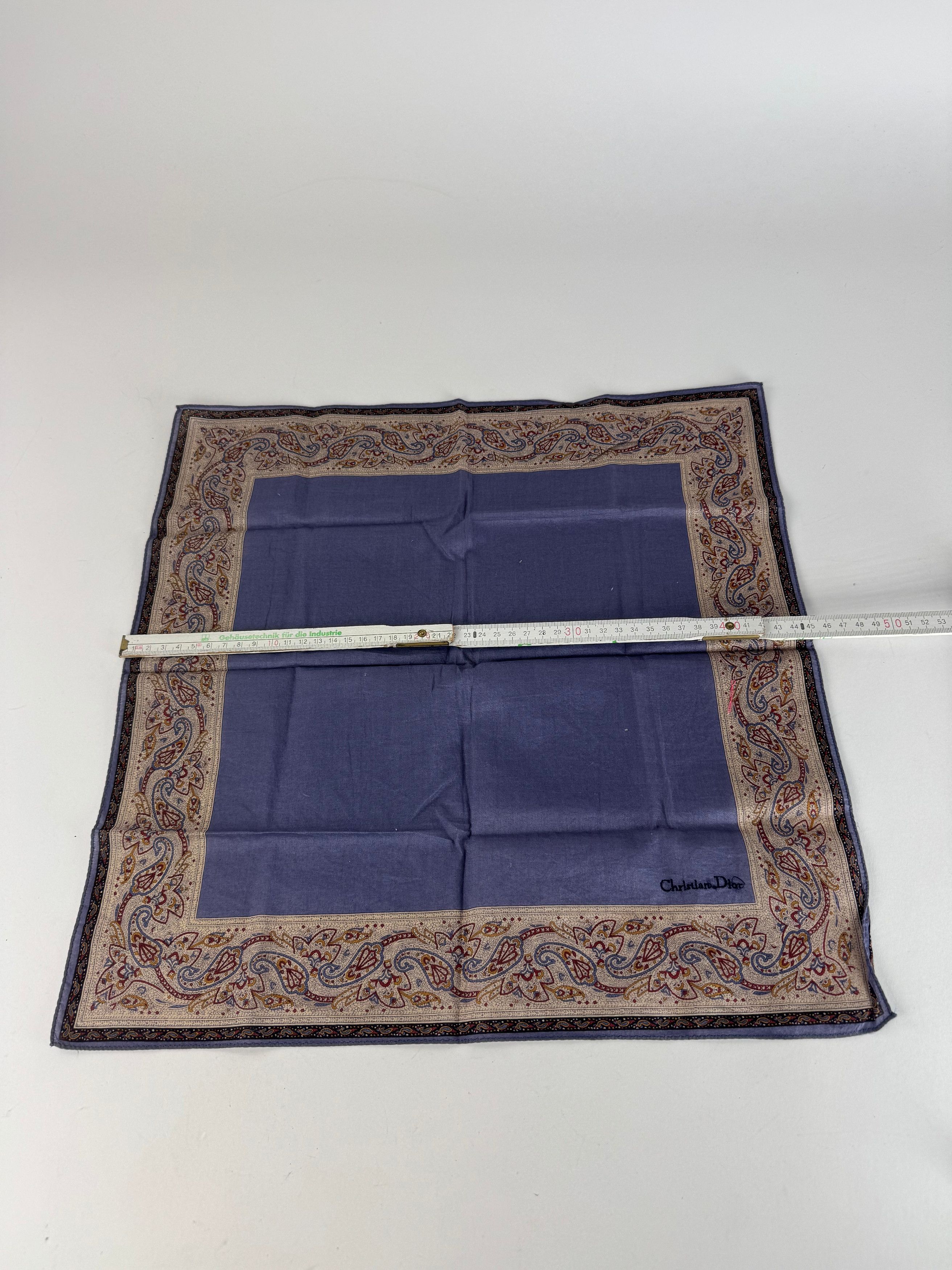 Dior Vintage Scarf Purple Brown Size ONE SIZE - 7 Thumbnail