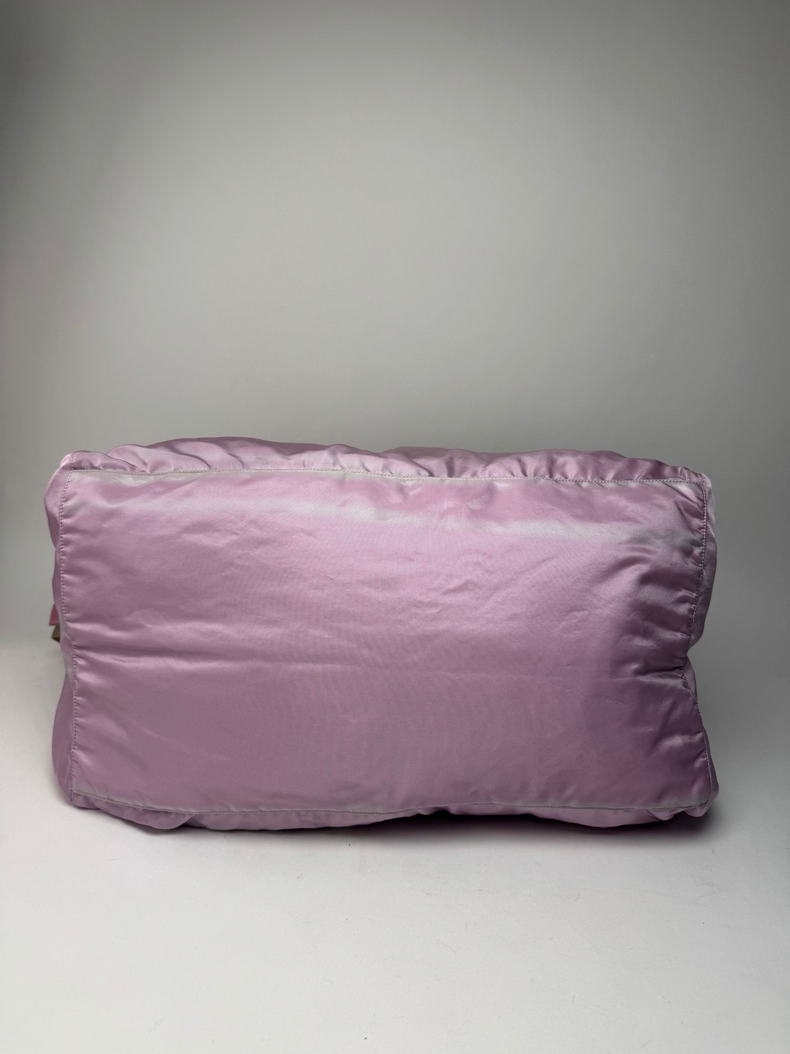 Prada Vintage 2Way Polyester Weekender / Travel Bag Purple beige Size ONE SIZE - 11 Thumbnail