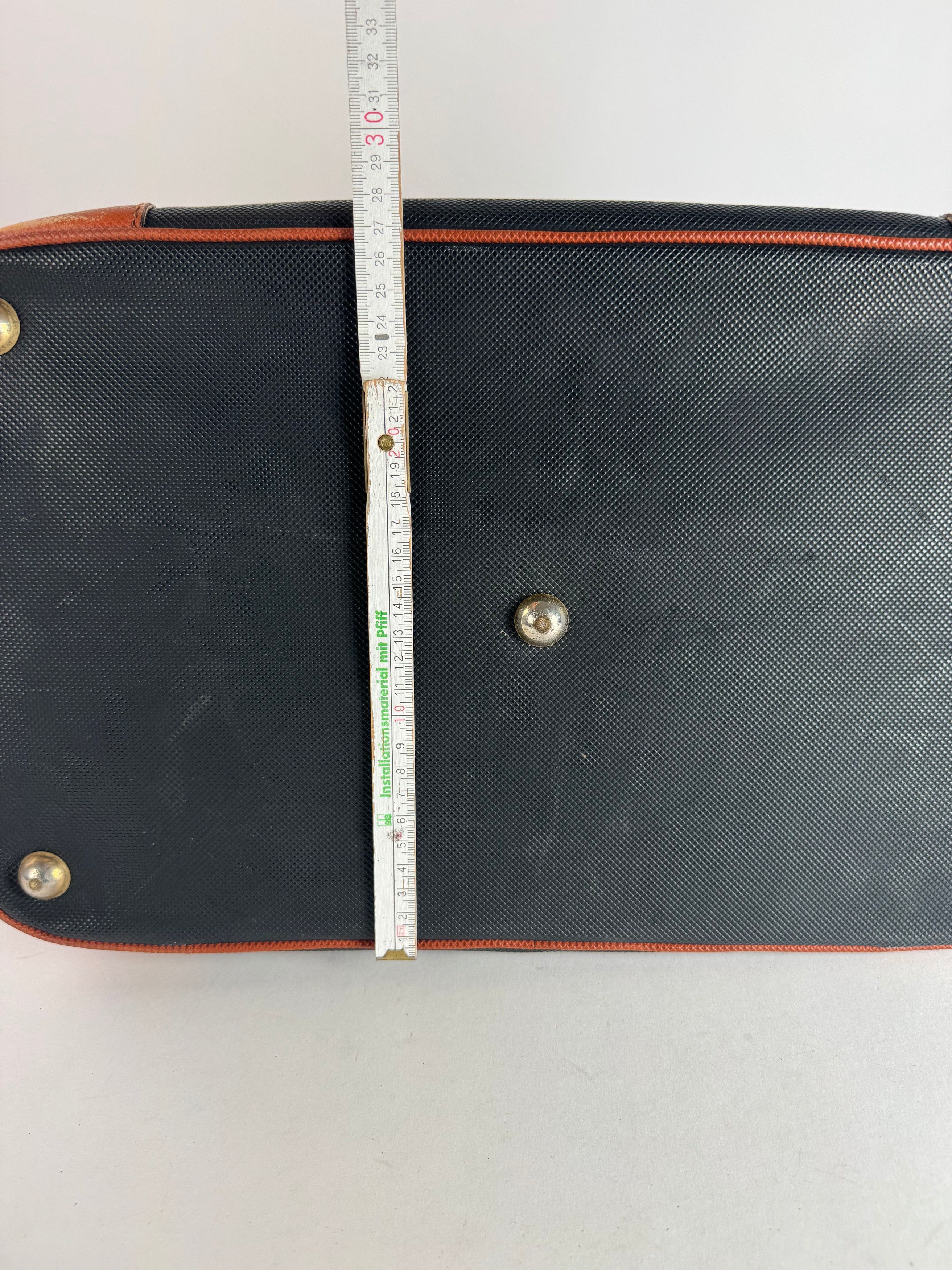 Bottega Veneta Vintage Leather Travel Bag Black Brown Size ONE SIZE - 9 Thumbnail
