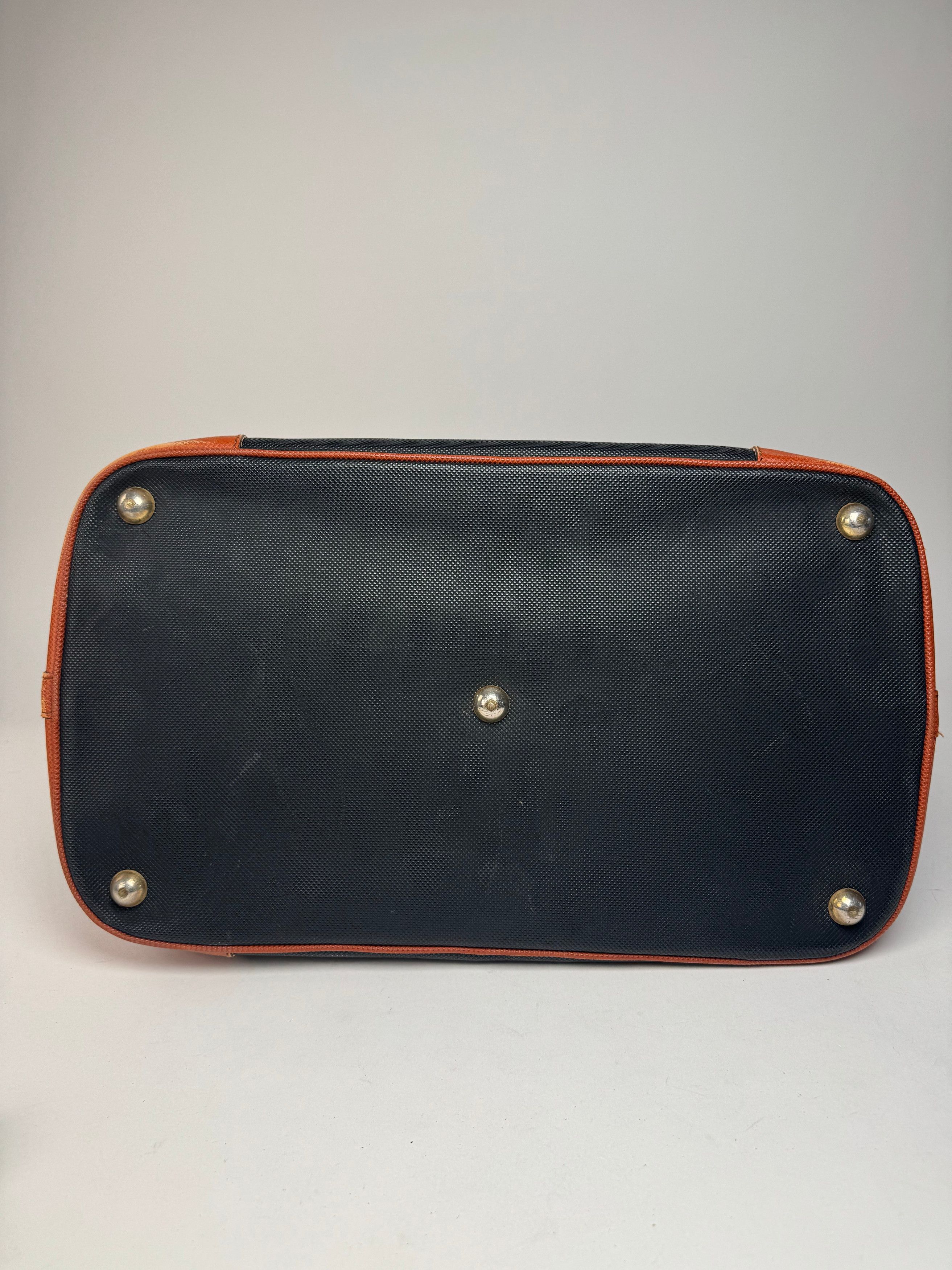 Bottega Veneta Vintage Leather Travel Bag Black Brown Size ONE SIZE - 7 Thumbnail