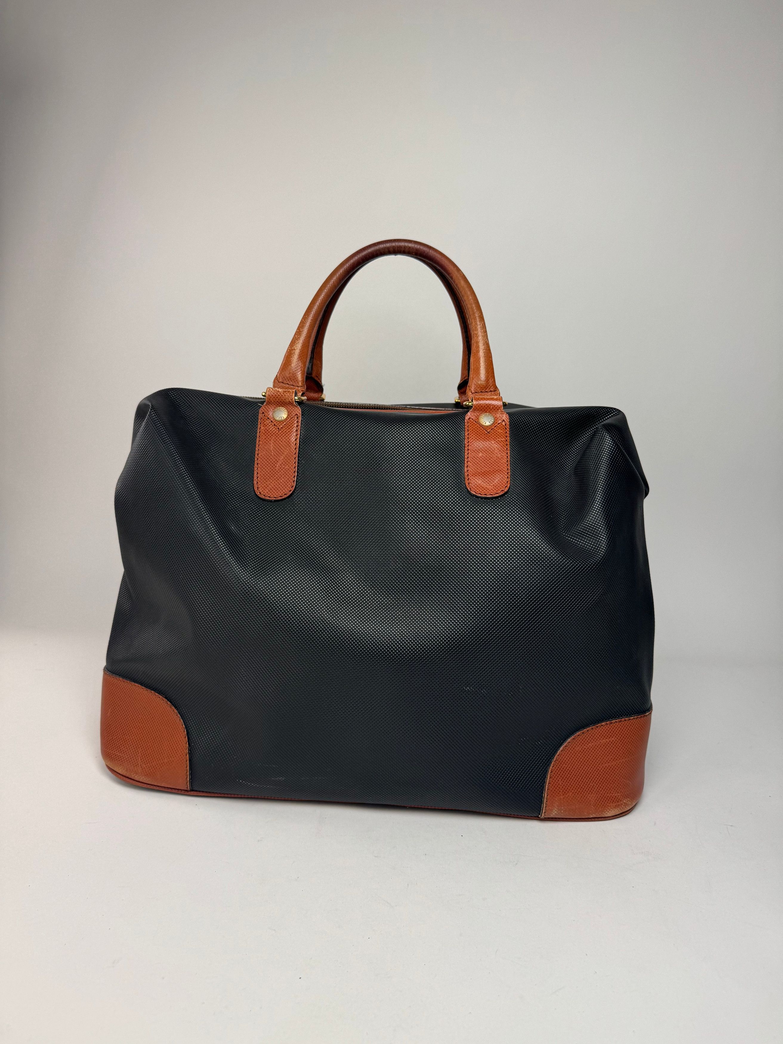 Bottega Veneta Vintage Leather Travel Bag Black Brown Size ONE SIZE - 15 Thumbnail