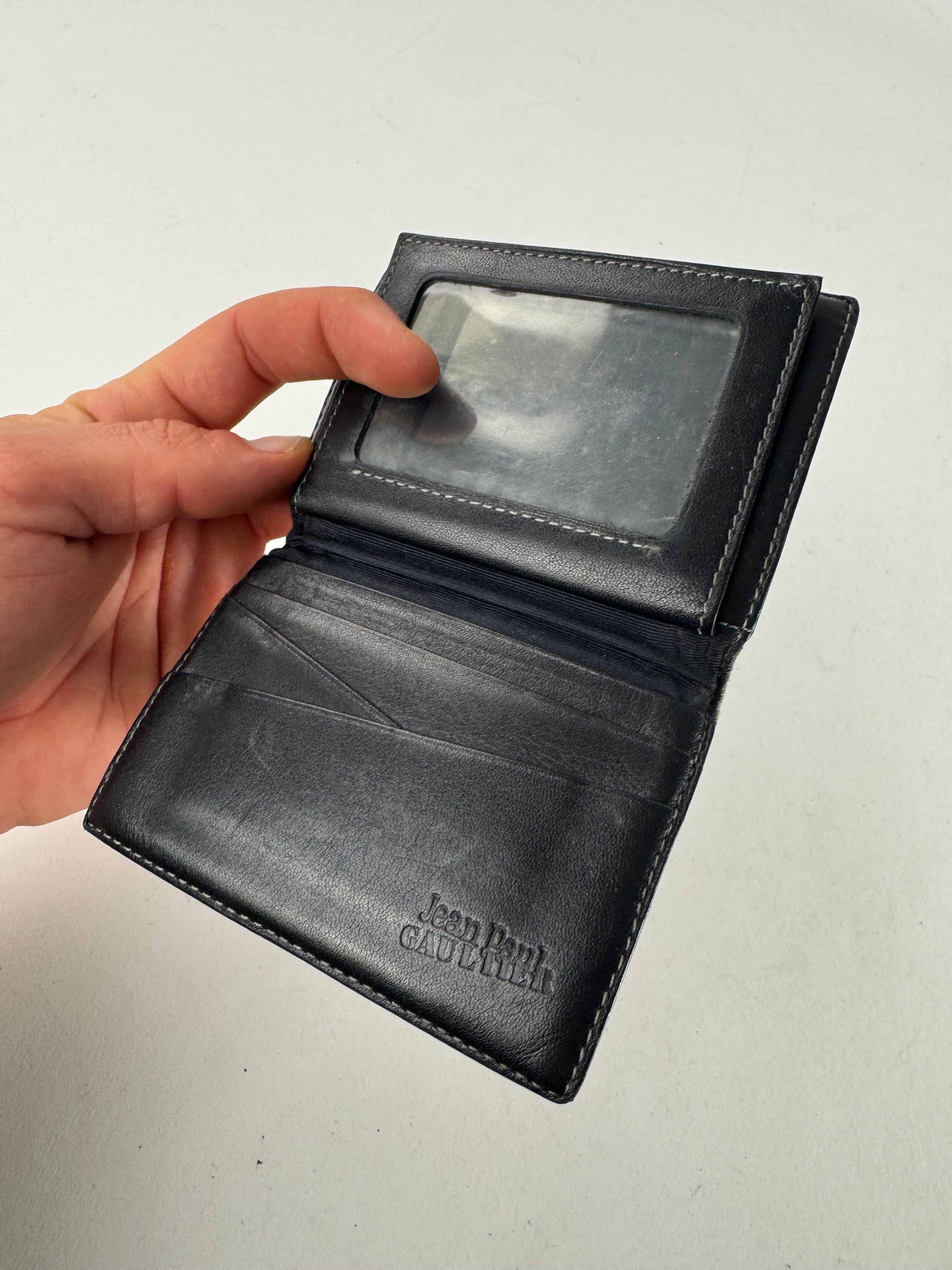 Jean Paul Gaultier Vintage Leather Card Holder Black Size ONE SIZE - 4 Thumbnail