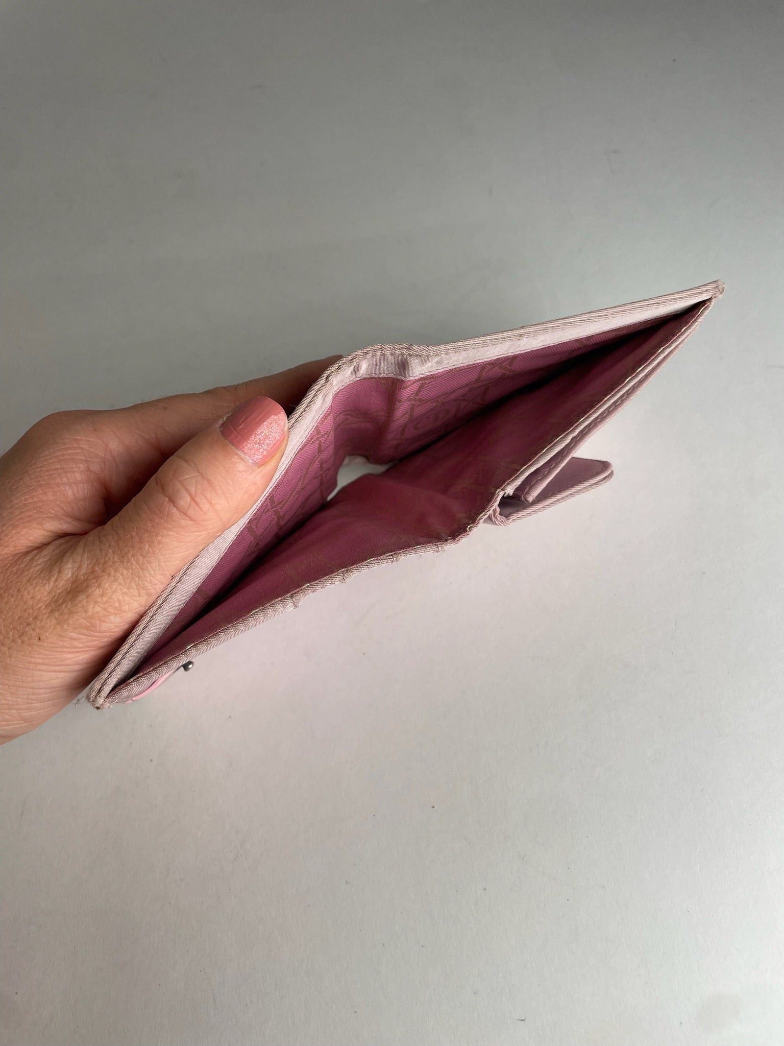Dior Vintage Leather Polyester Wallet Purple pink Size ONE SIZE - 5 Thumbnail