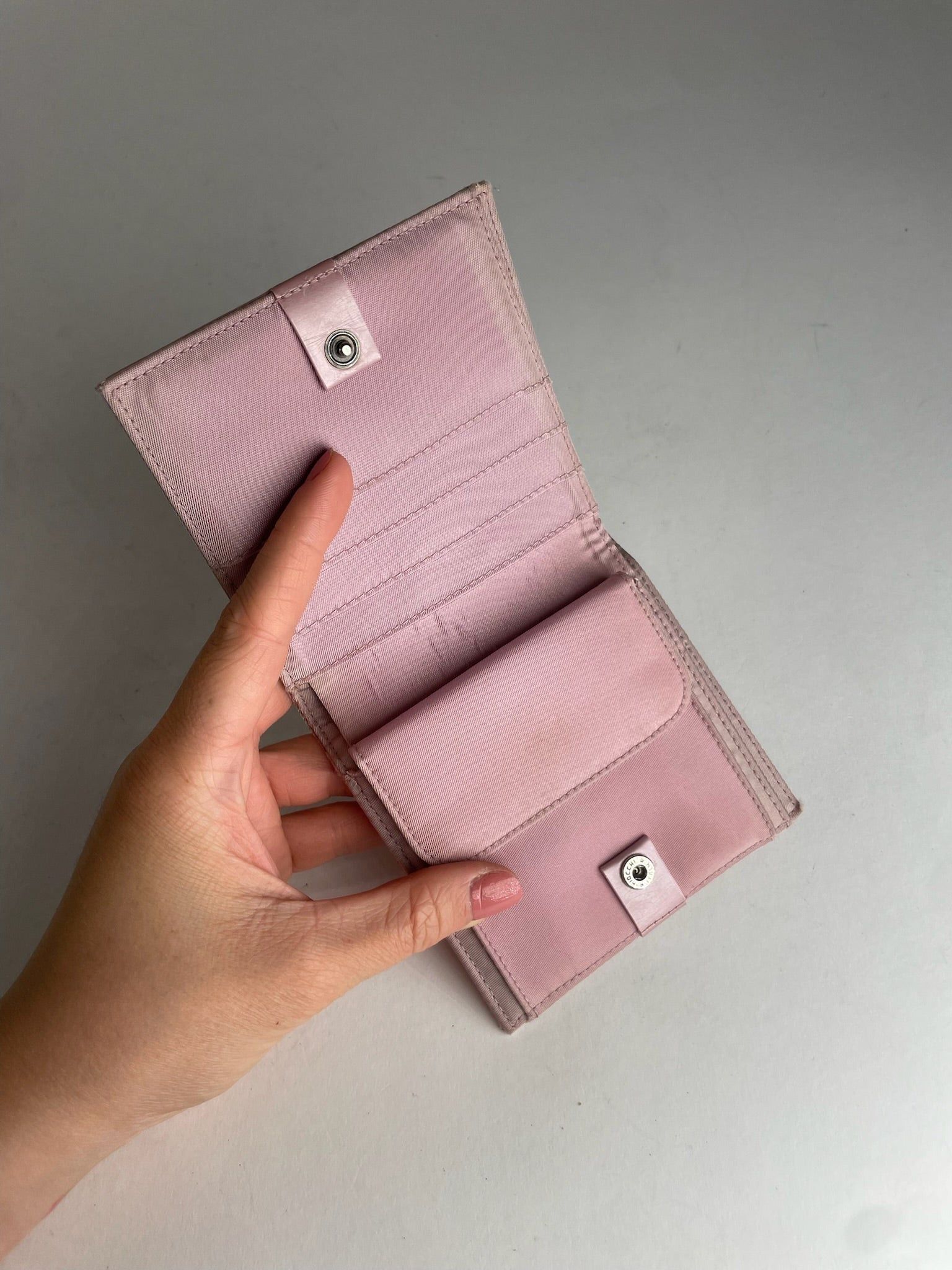 Dior Vintage Leather Polyester Wallet Purple pink Size ONE SIZE - 7 Thumbnail