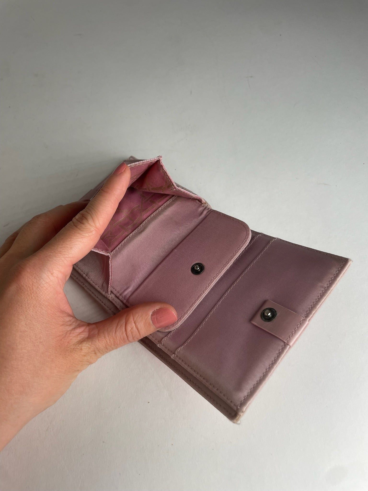 Dior Vintage Leather Polyester Wallet Purple pink Size ONE SIZE - 3 Thumbnail