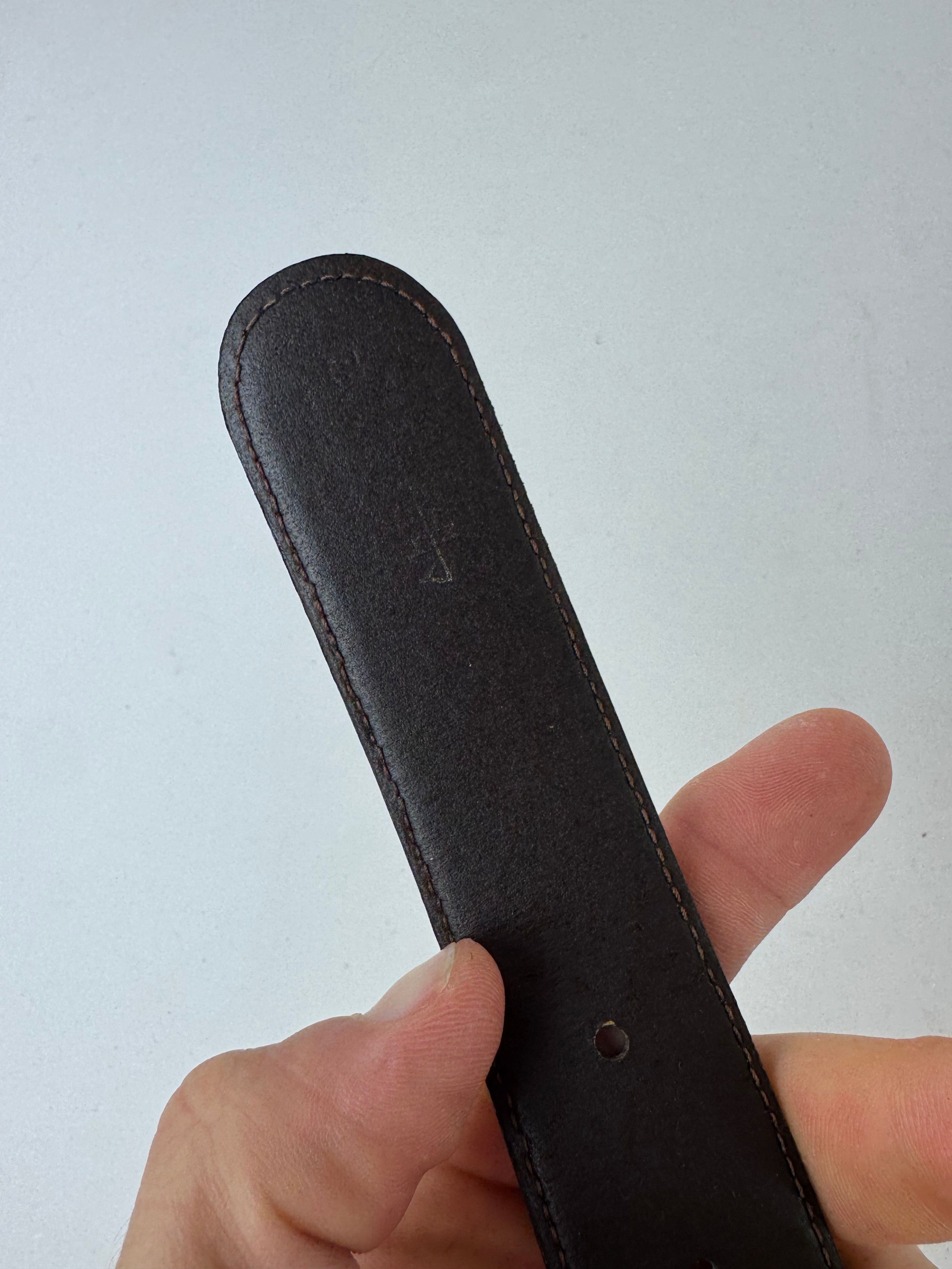 Givenchy Vintage Leather Belt Black Size ONE SIZE - 4 Thumbnail