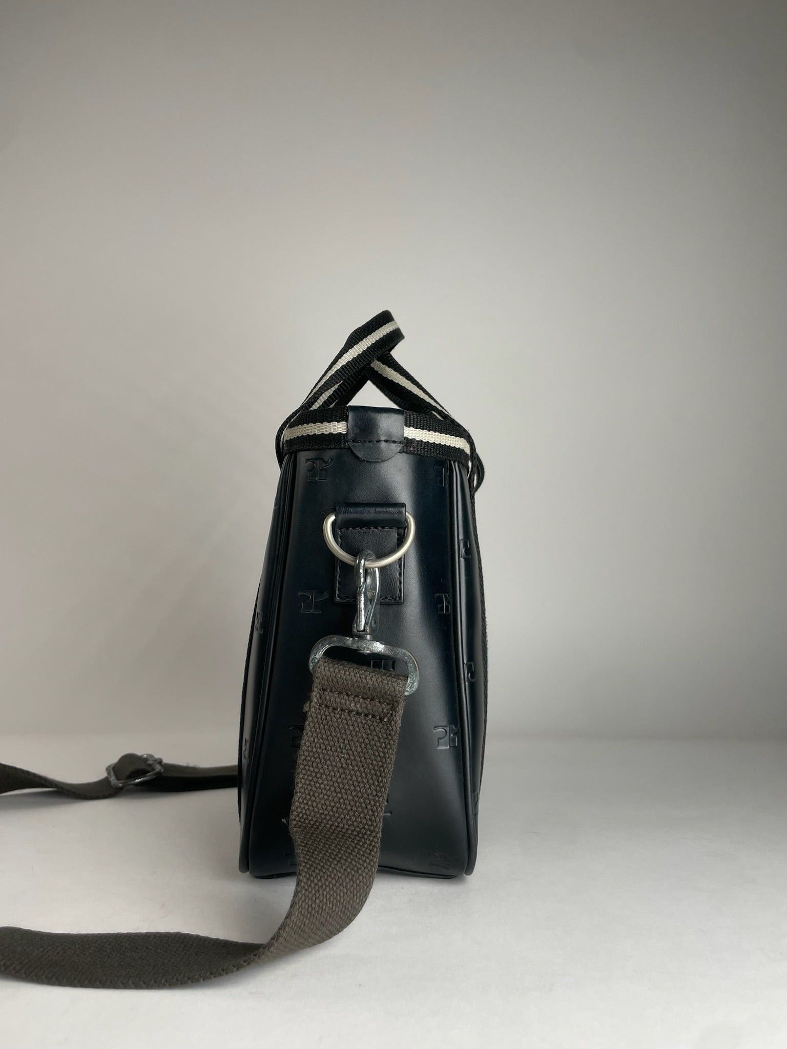 Courreges Vintage Paris 2Way Monogram Handbag Black White Size ONE SIZE - 8 Thumbnail