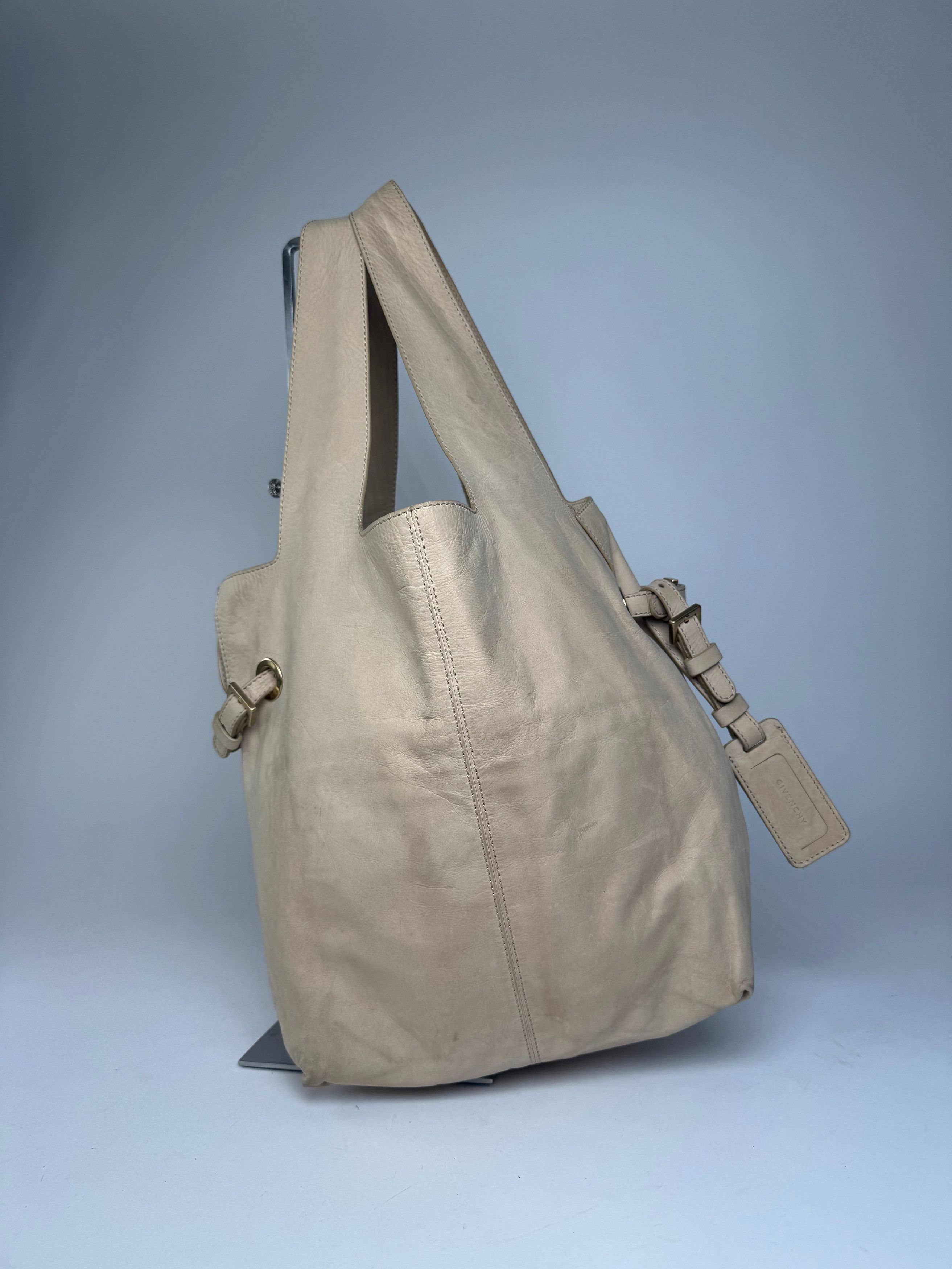 Givenchy Vintage Suede Leather Tote Bag beige Size ONE SIZE - 6 Thumbnail
