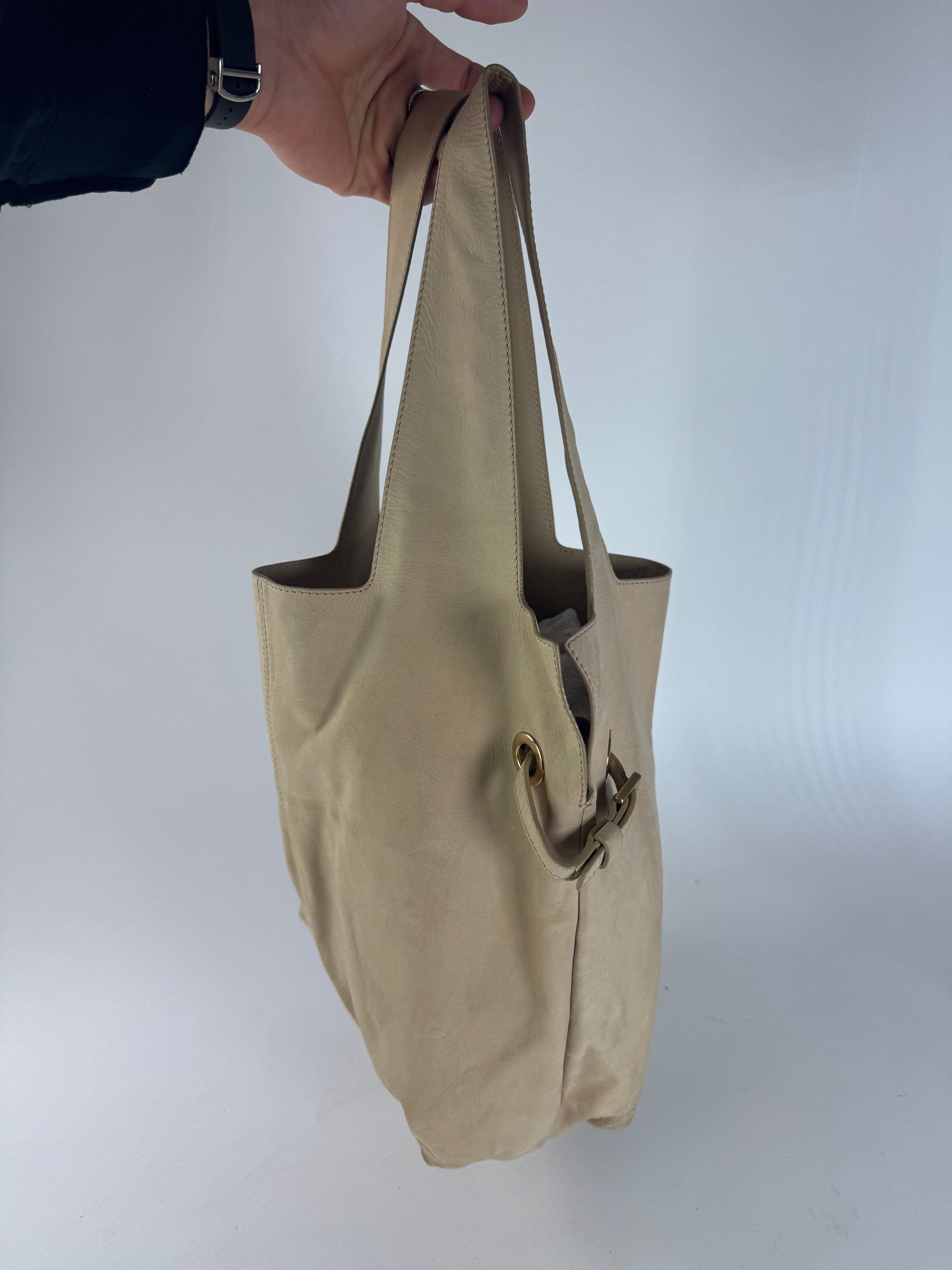 Givenchy Vintage Suede Leather Tote Bag beige Size ONE SIZE - 10 Thumbnail