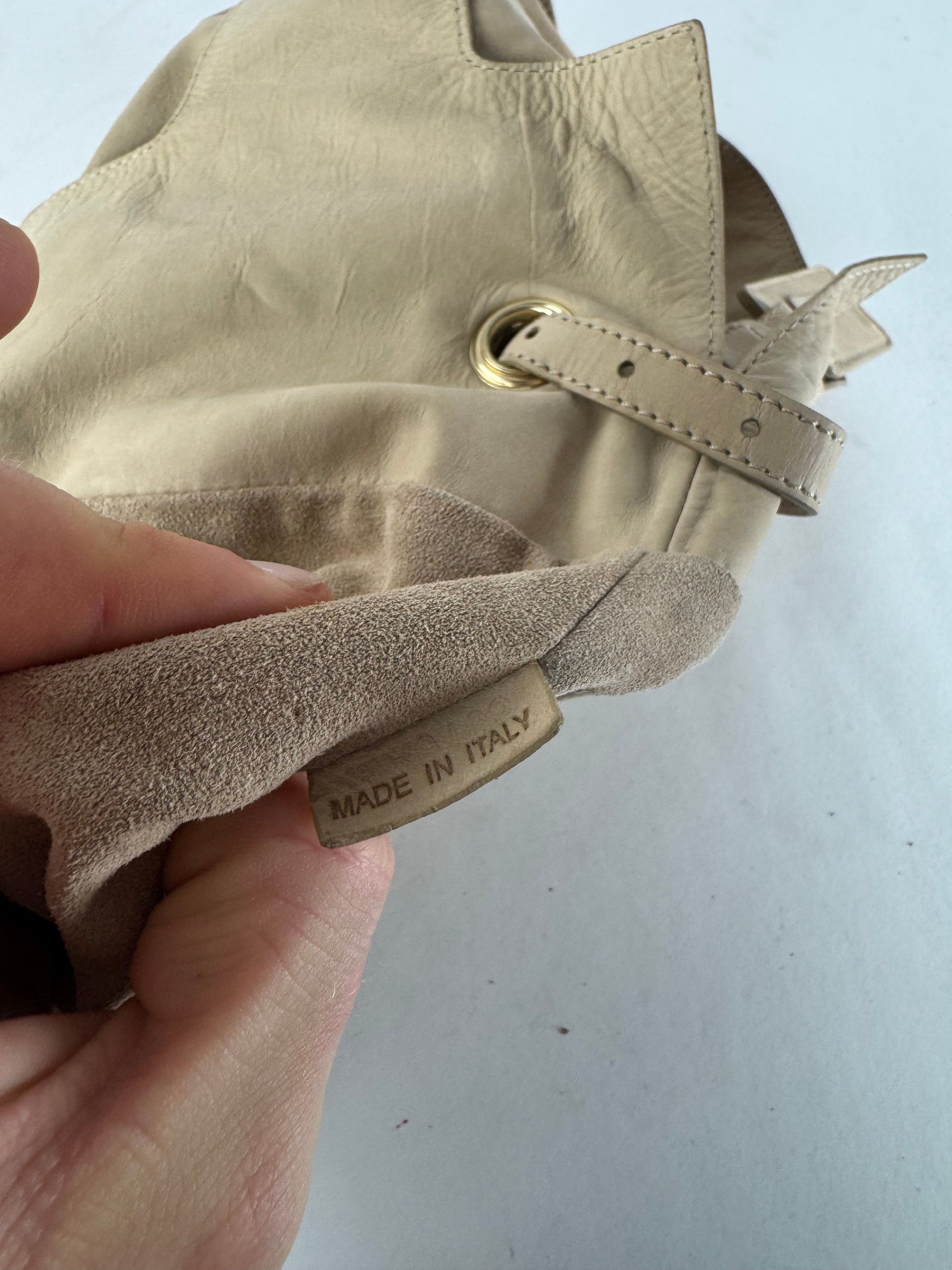 Givenchy Vintage Suede Leather Tote Bag beige Size ONE SIZE - 7 Thumbnail