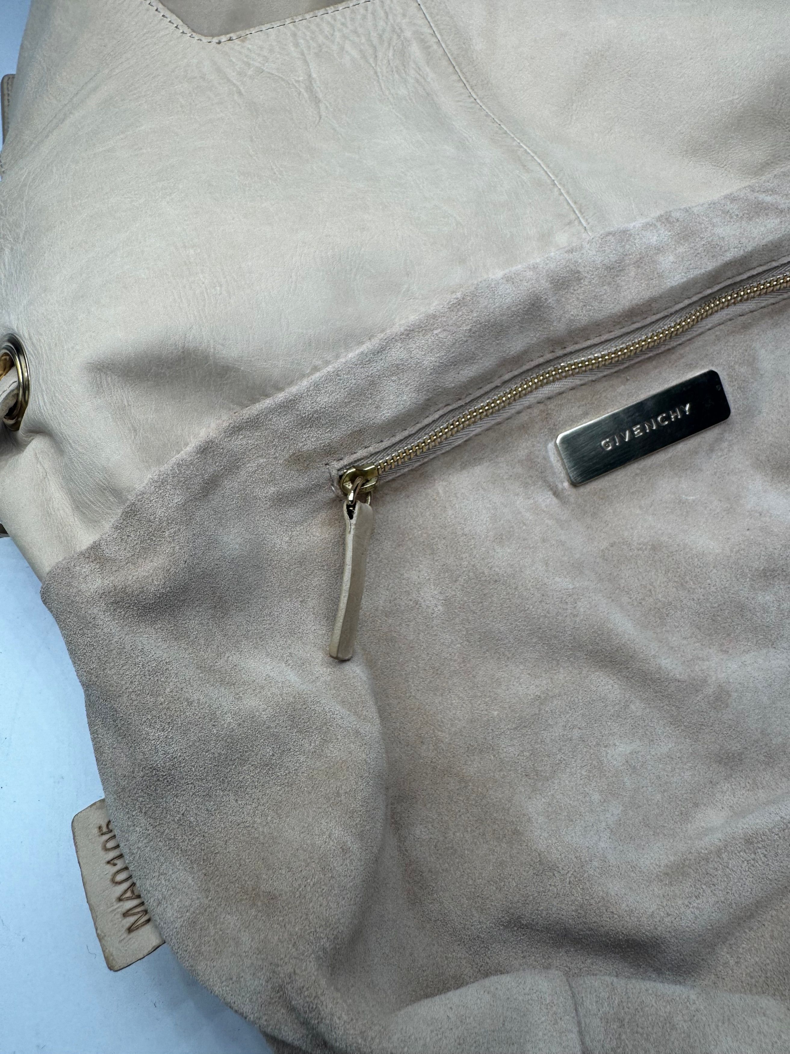 Givenchy Vintage Suede Leather Tote Bag beige Size ONE SIZE - 5 Thumbnail