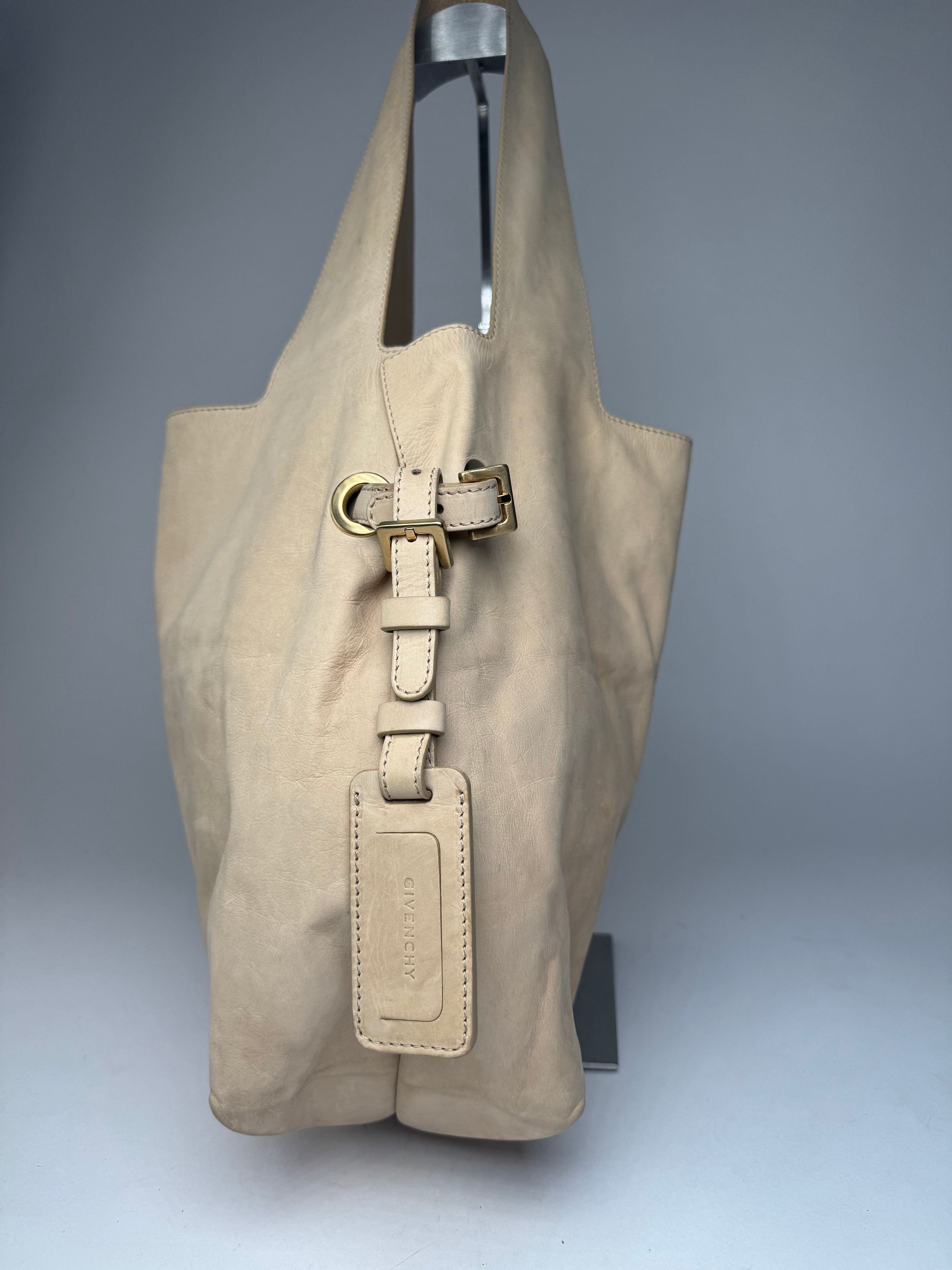 Givenchy Vintage Suede Leather Tote Bag beige Size ONE SIZE - 2 Thumbnail