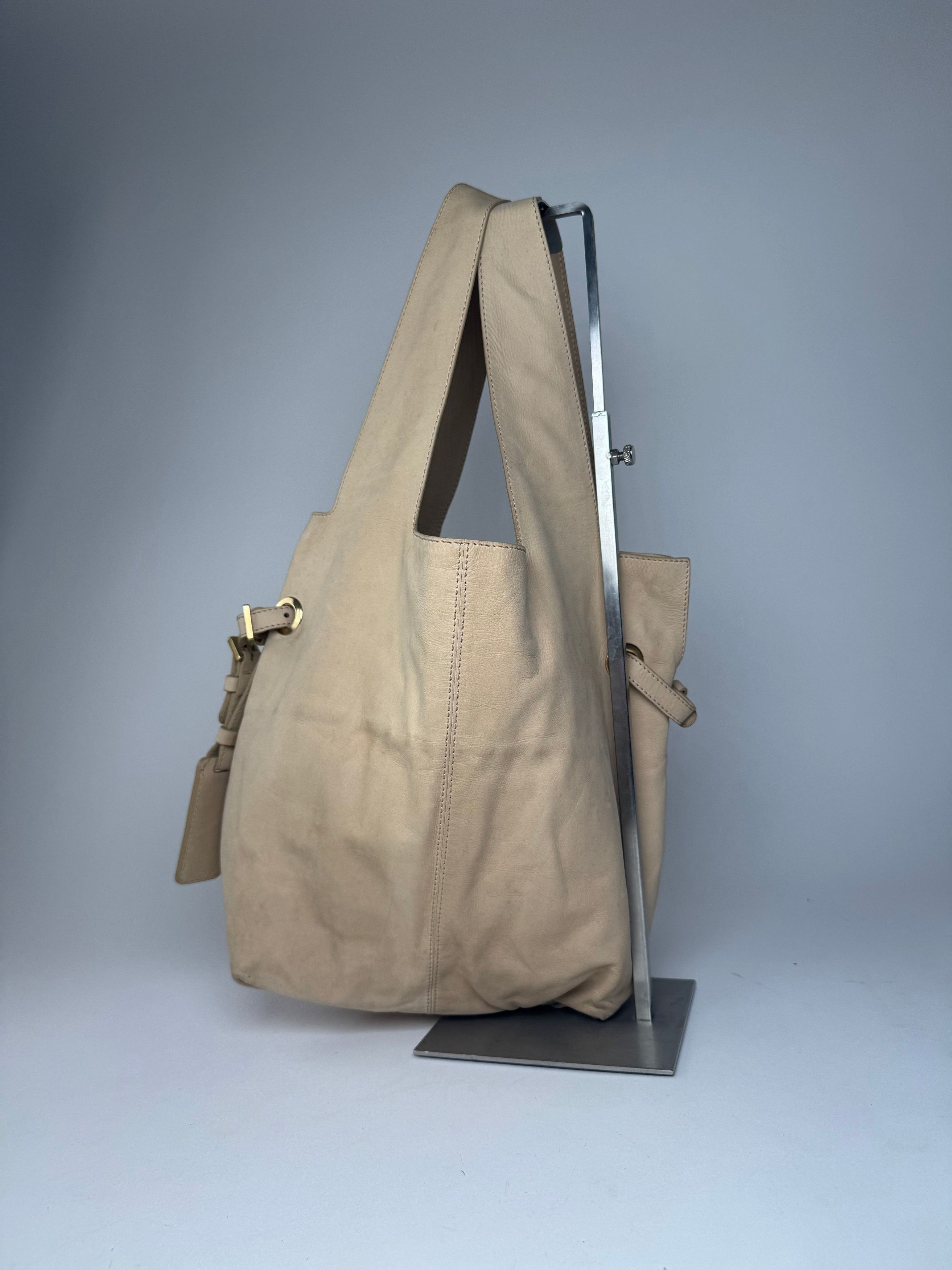 Givenchy Vintage Suede Leather Tote Bag beige Size ONE SIZE - 8 Thumbnail