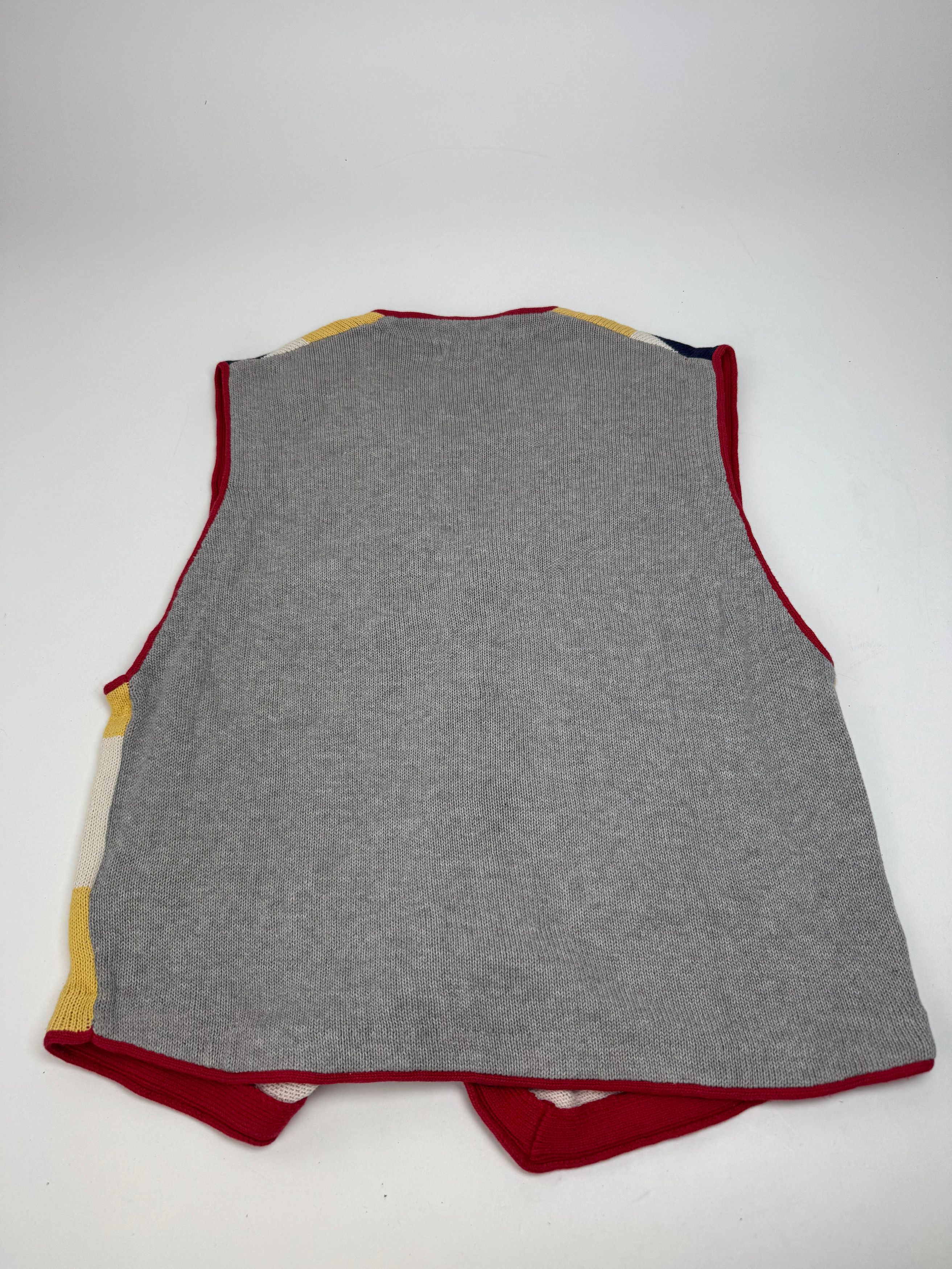 Issey Miyake Vintage Checked West beige black red yellow Size L / US 10 / IT 46 - 7 Thumbnail
