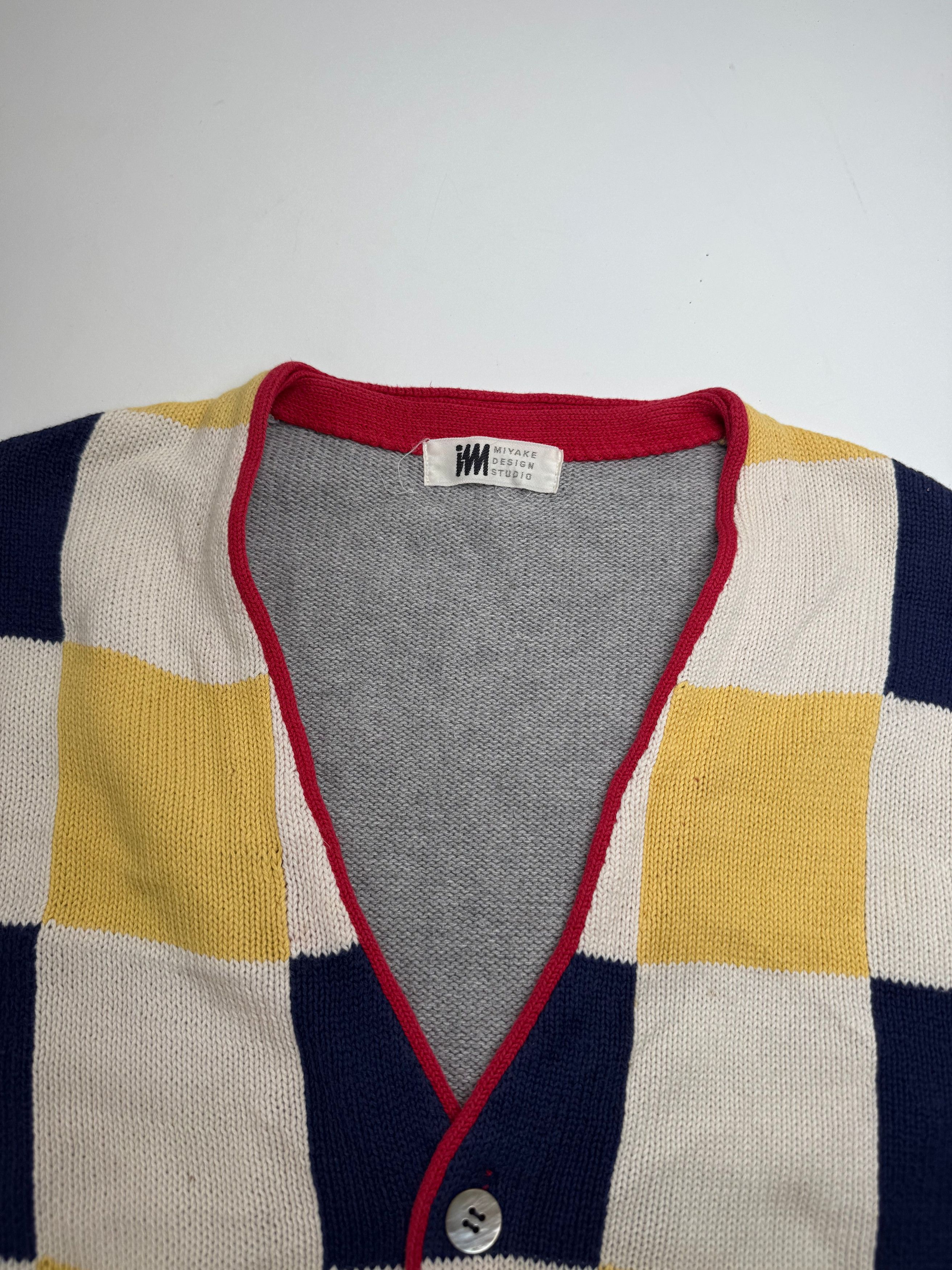 Issey Miyake Vintage Checked West beige black red yellow Size L / US 10 / IT 46 - 6 Thumbnail