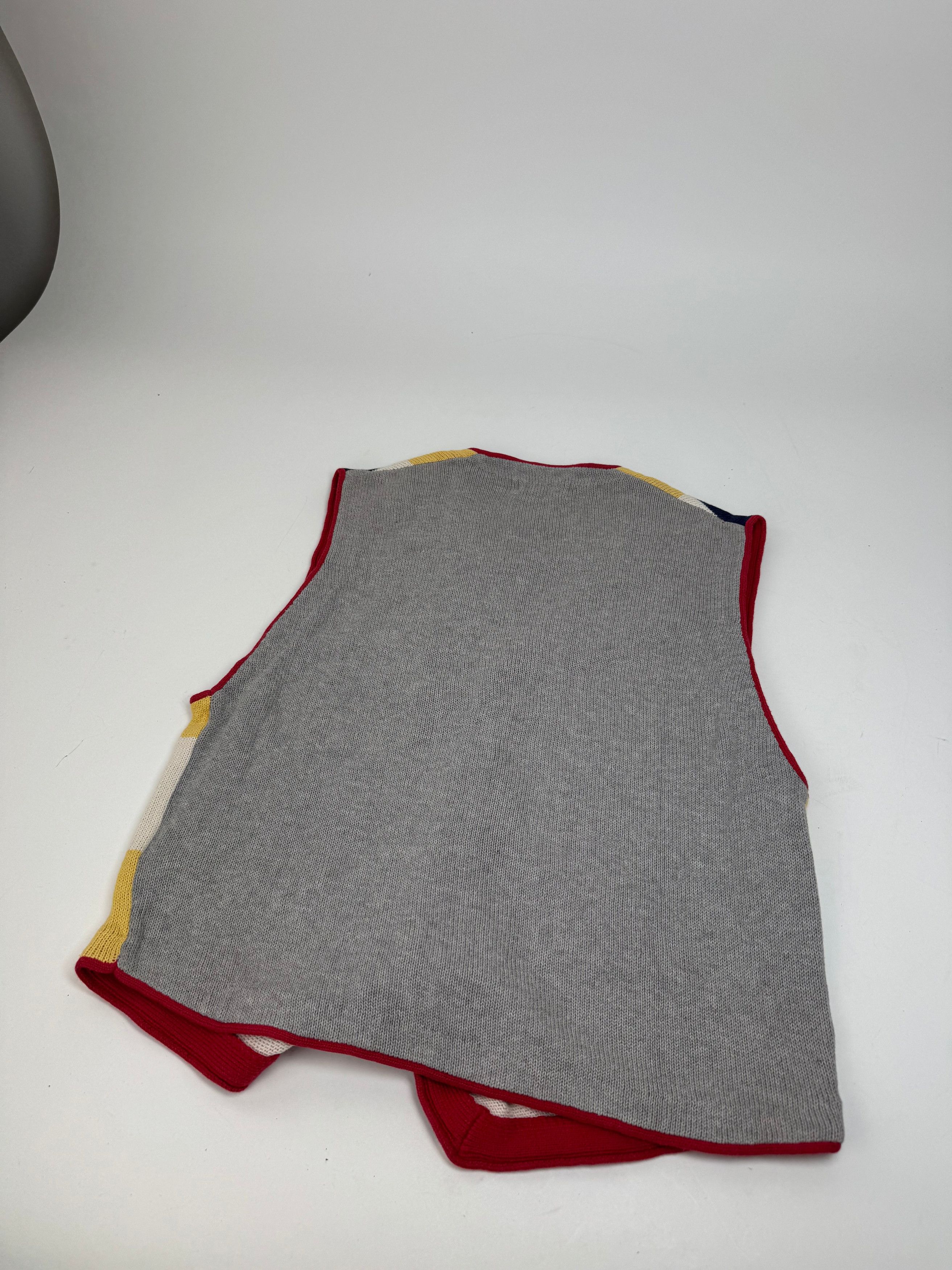 Issey Miyake Vintage Checked West beige black red yellow Size L / US 10 / IT 46 - 8 Thumbnail
