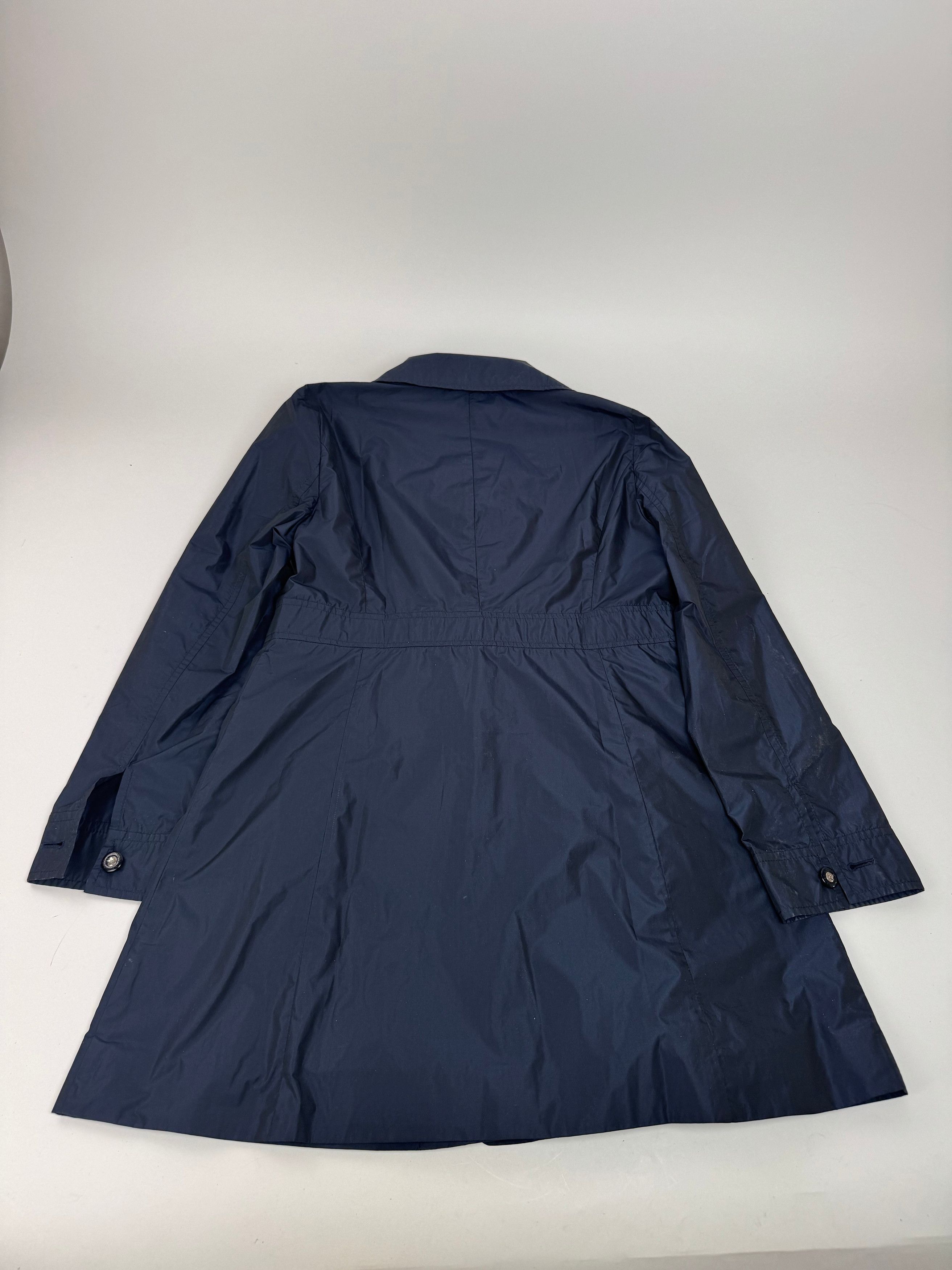 Courreges Vintage Polyester Short Trenchcoat Navy 38/M Size M / US 6-8 / IT 42-44 - 7 Thumbnail