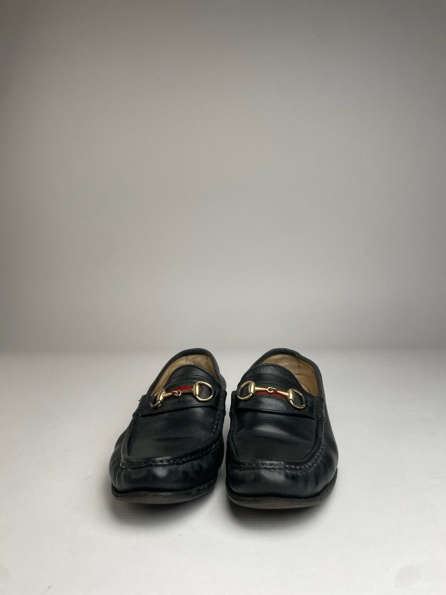 Gucci Vintage Horsebit Leather Loafer Black 36C Size US 5 / IT 35 - 10 Thumbnail