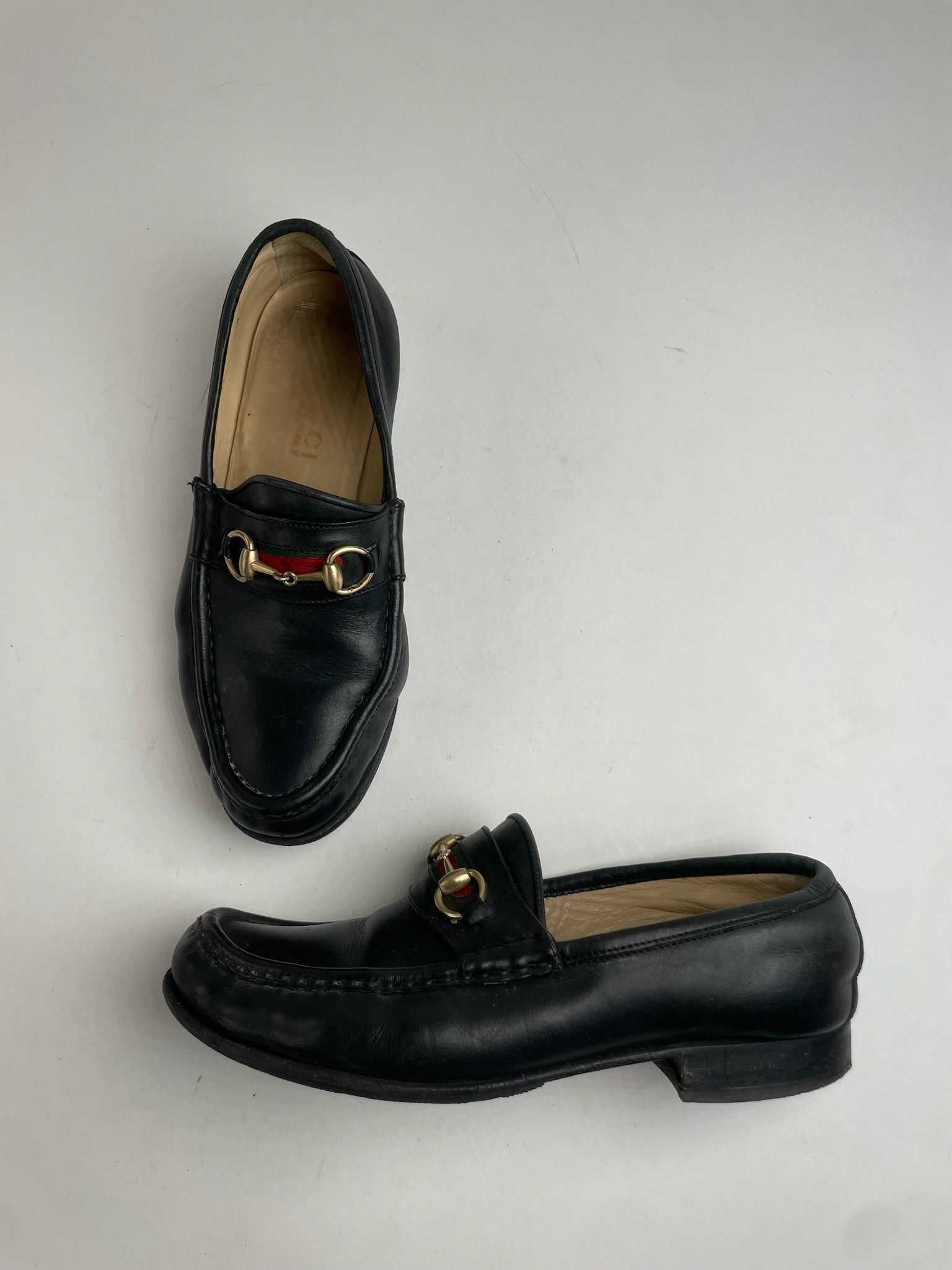 Gucci Vintage Horsebit Leather Loafer Black 36C Size US 5 / IT 35 - 4 Thumbnail