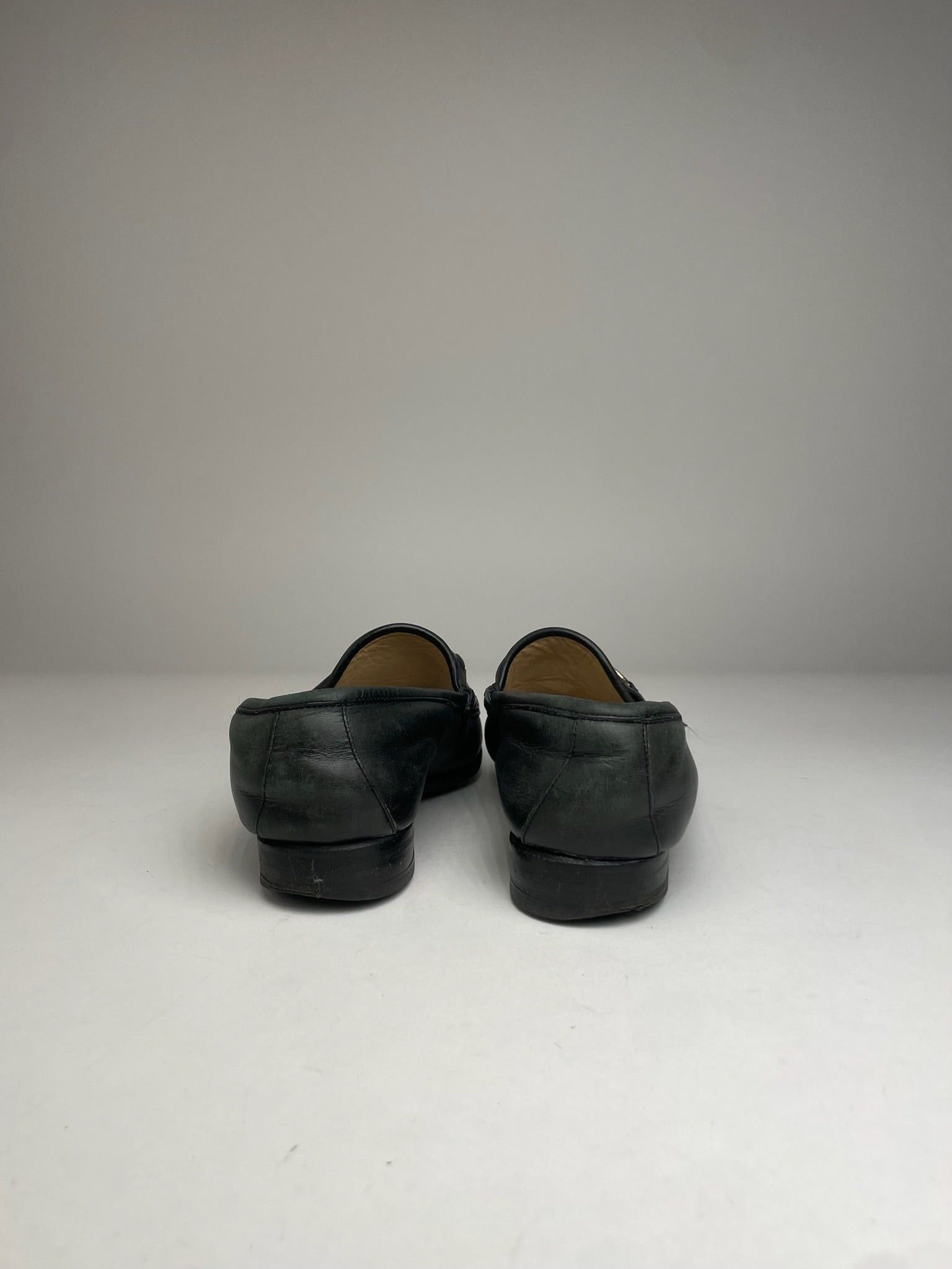 Gucci Vintage Horsebit Leather Loafer Black 36C Size US 5 / IT 35 - 7 Thumbnail