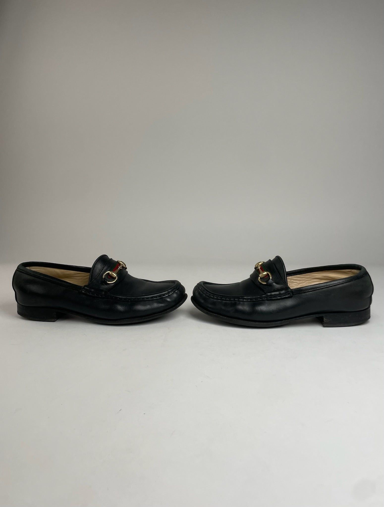 Gucci Vintage Horsebit Leather Loafer Black 36C Size US 5 / IT 35 - 9 Thumbnail