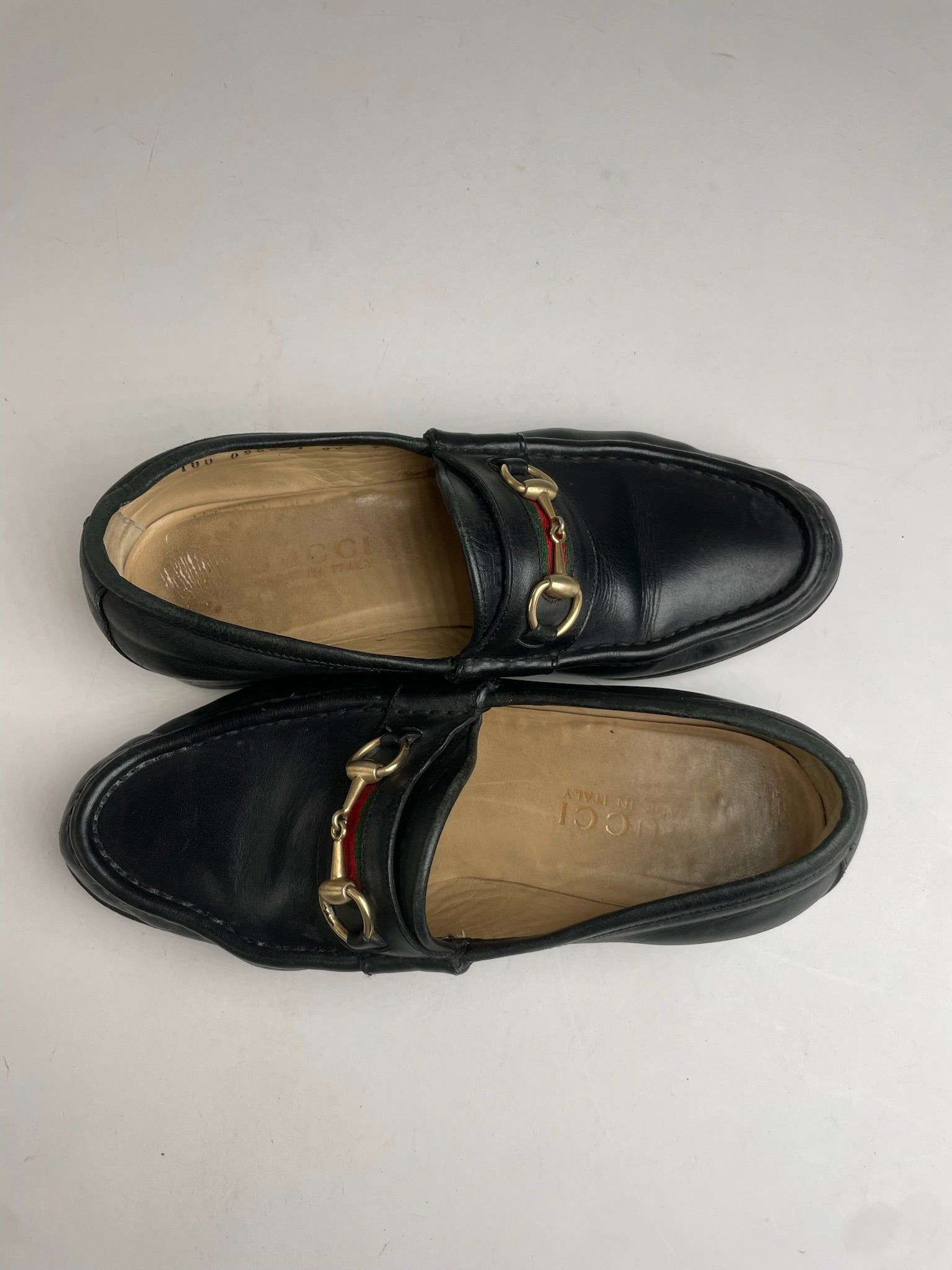 Gucci Vintage Horsebit Leather Loafer Black 36C Size US 5 / IT 35 - 3 Thumbnail