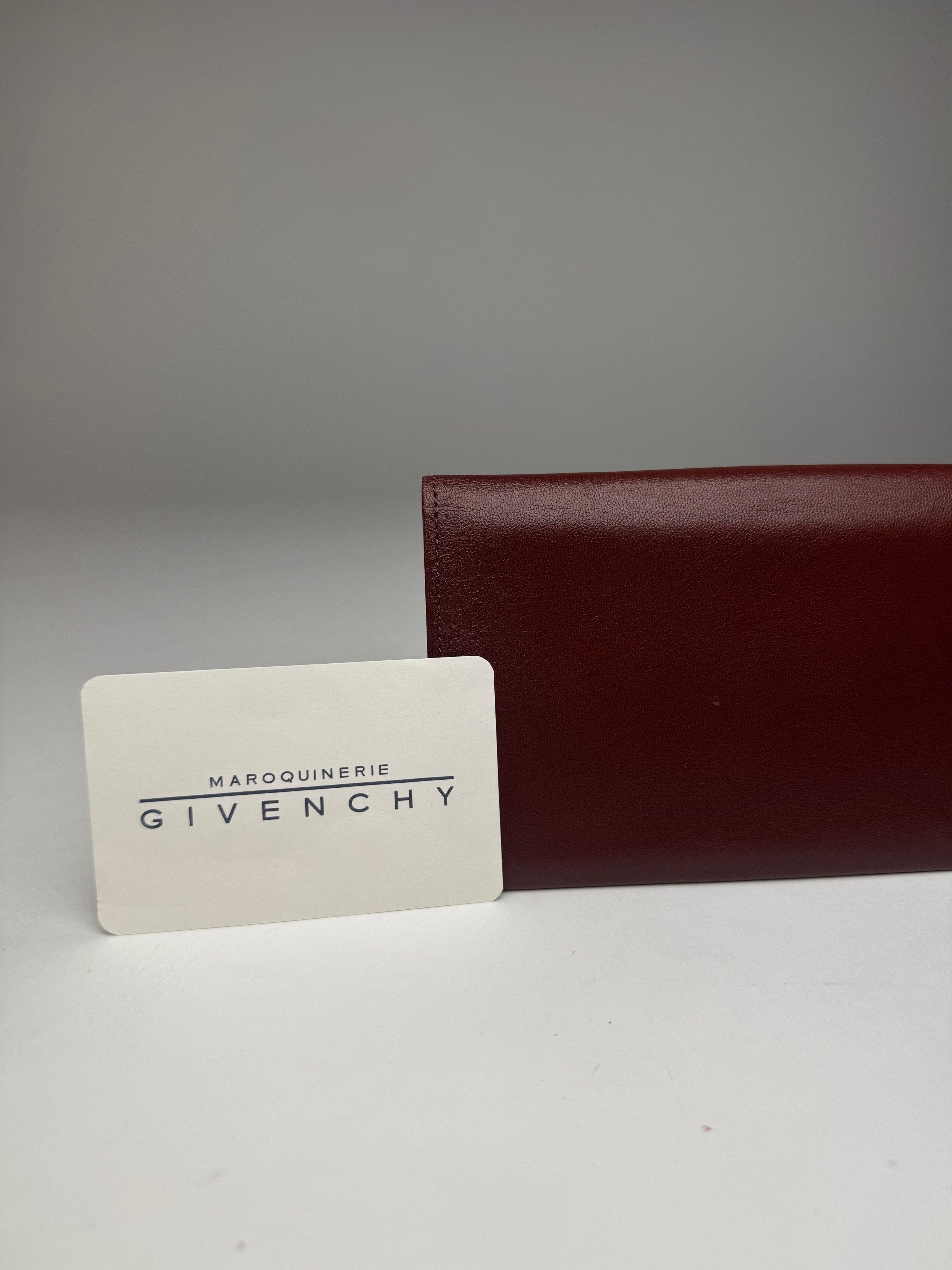 Givenchy Vintage Leather Card Holder ID Holder Brown Size ONE SIZE - 10 Thumbnail