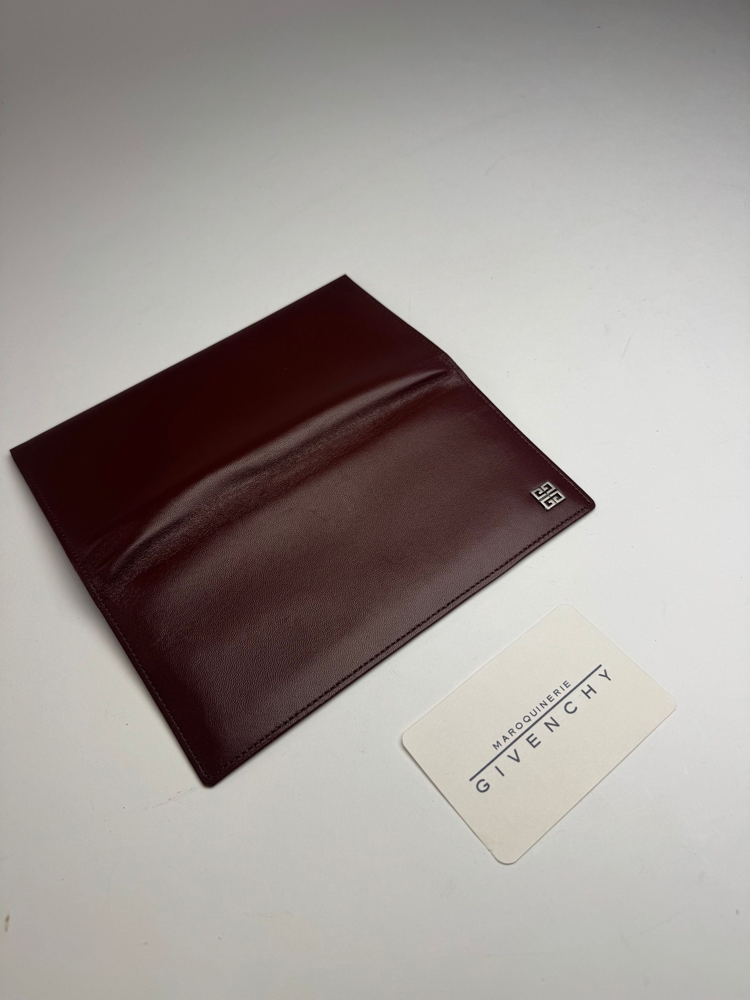 Givenchy Vintage Leather Card Holder ID Holder Brown Size ONE SIZE - 6 Thumbnail