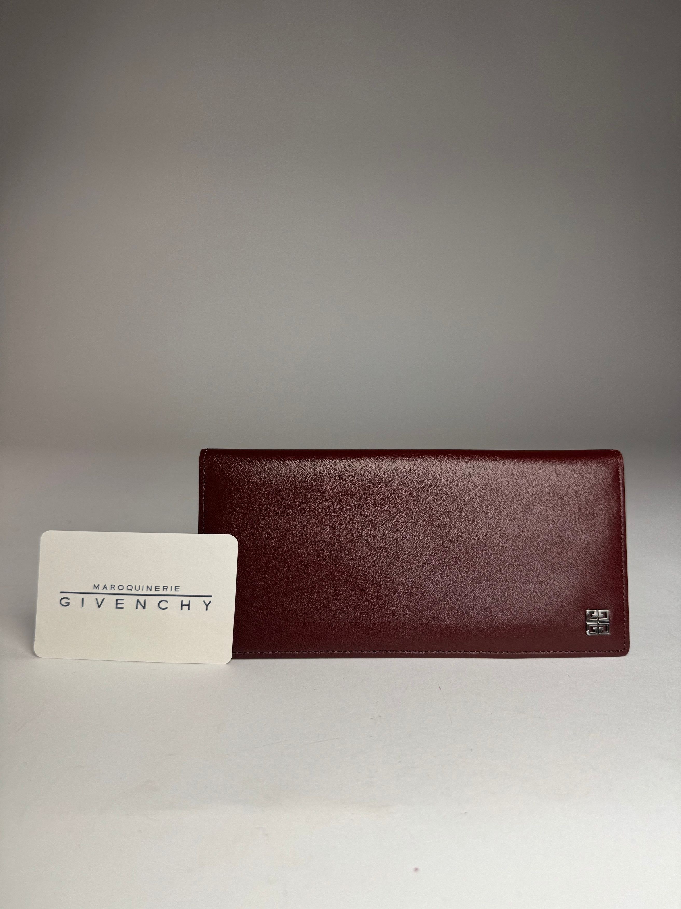 Givenchy Vintage Leather Card Holder ID Holder Brown Size ONE SIZE - 9 Thumbnail