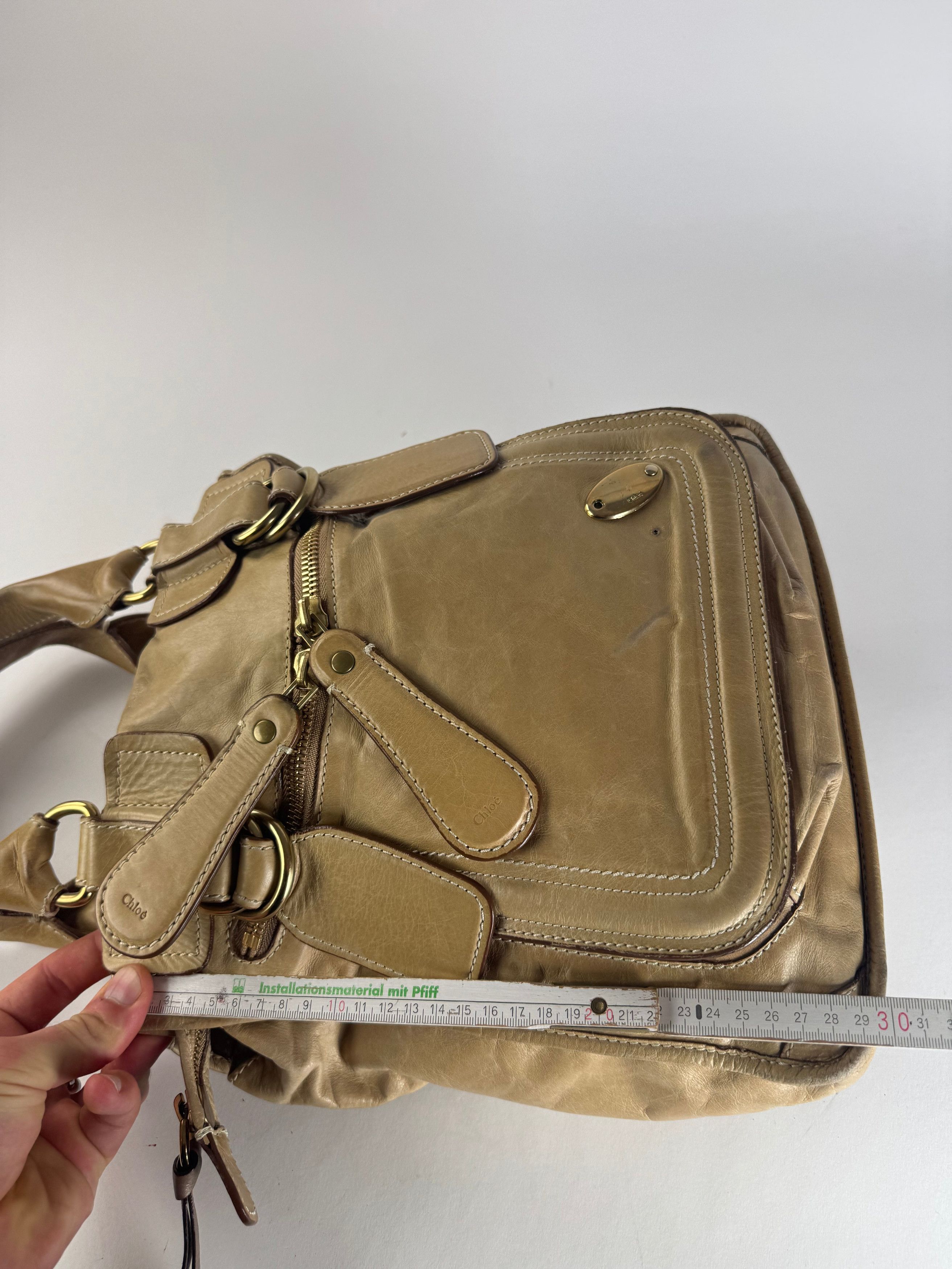 Chloe Vintage Leather Handbag Beige Size ONE SIZE - 11 Thumbnail