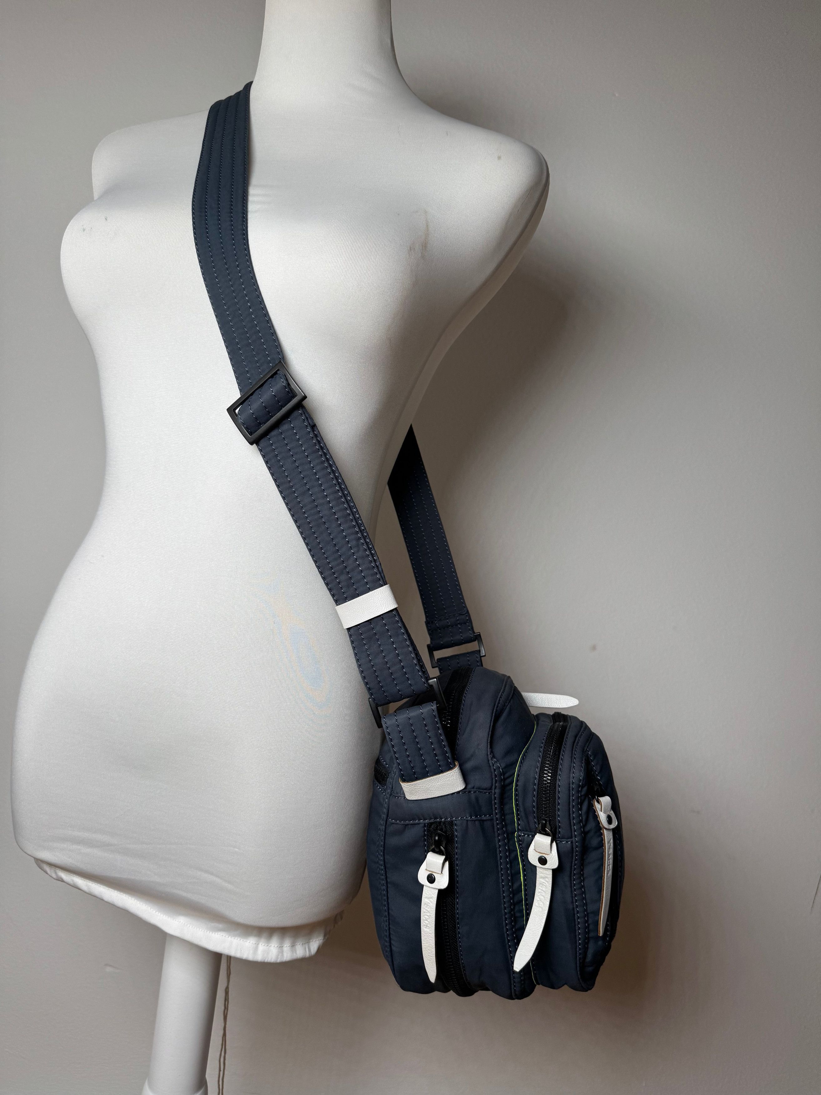 Yohji Yamamoto Vintage Y-Saccs Multiway Bag navy White Size ONE SIZE - 5 Thumbnail