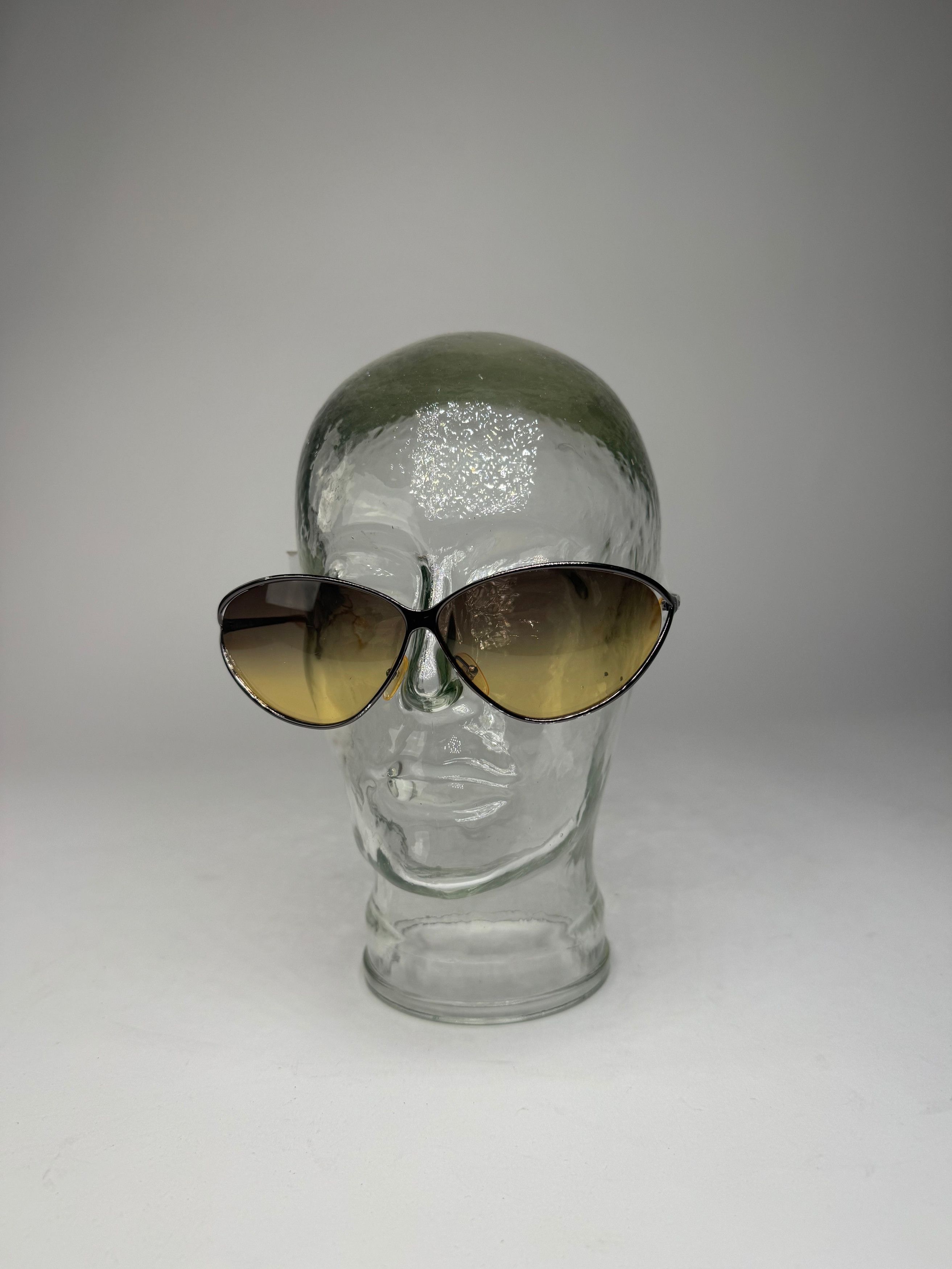 Dior Vintage Metal sunglasses yellow Silver Size ONE SIZE - 10 Thumbnail
