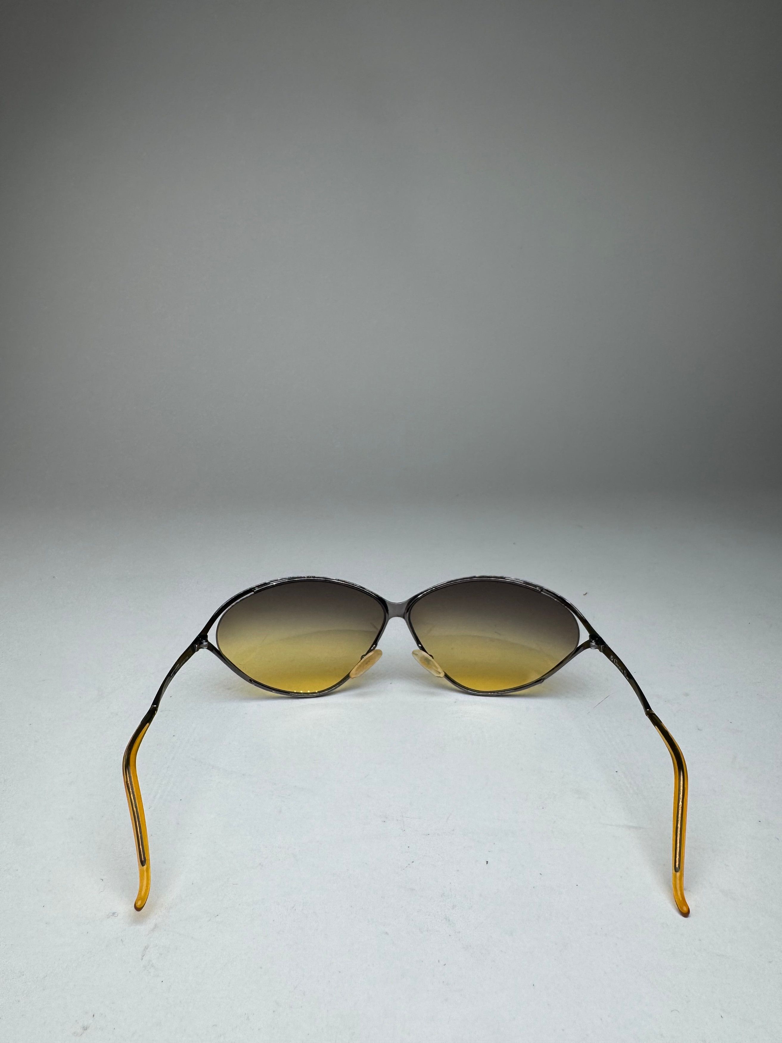 Dior Vintage Metal sunglasses yellow Silver Size ONE SIZE - 5 Thumbnail