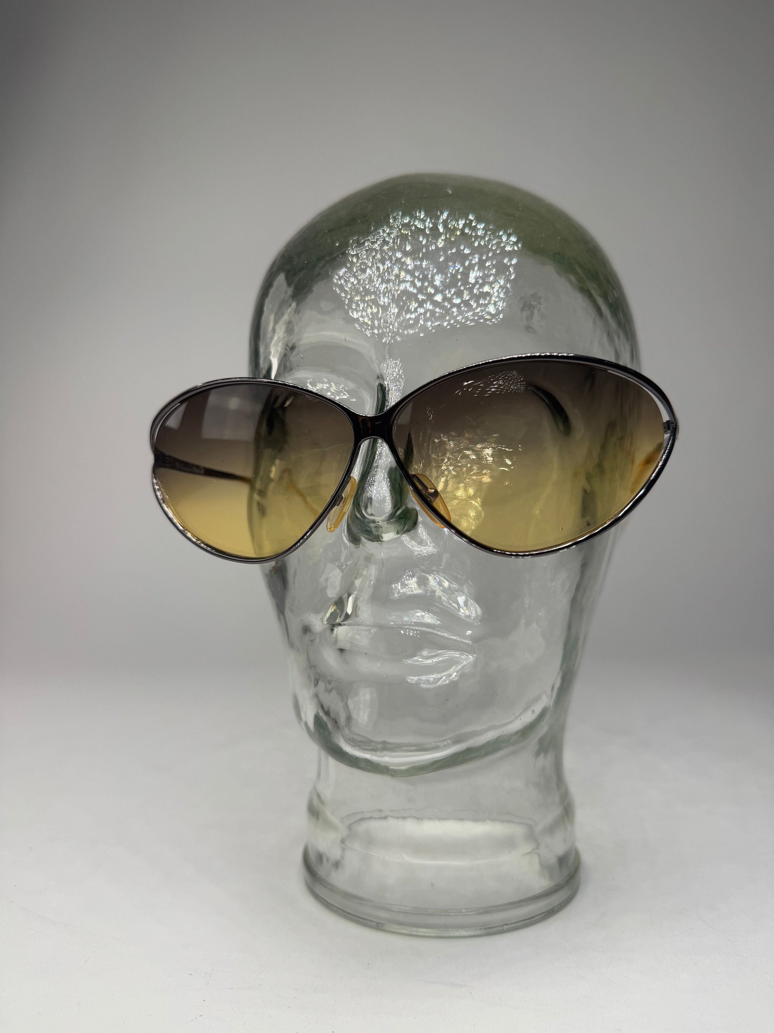 Dior Vintage Metal sunglasses yellow Silver Size ONE SIZE - 2 Thumbnail
